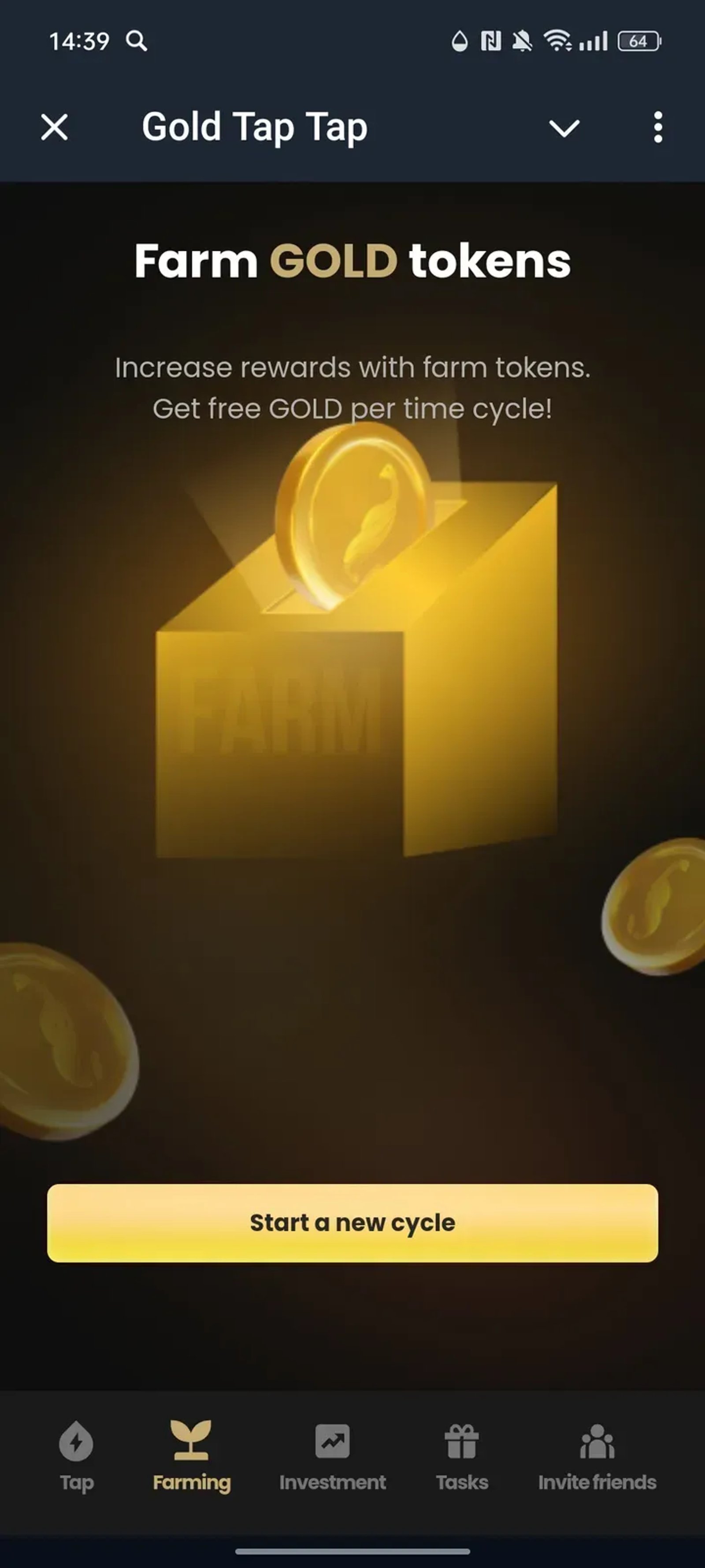 Gold Tap Tap в Телеграм — скриншот 2