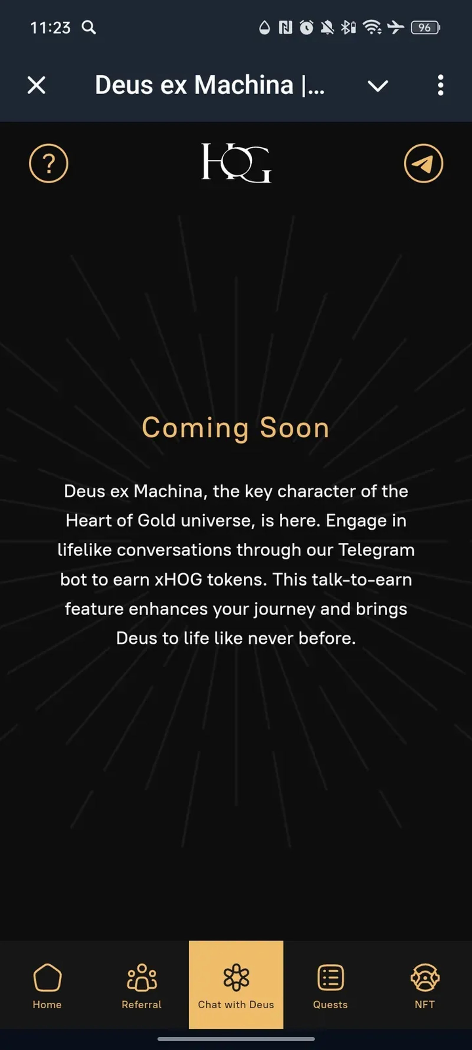 Deus ex Machina | Heart of Gold в Телеграм — скриншот 3