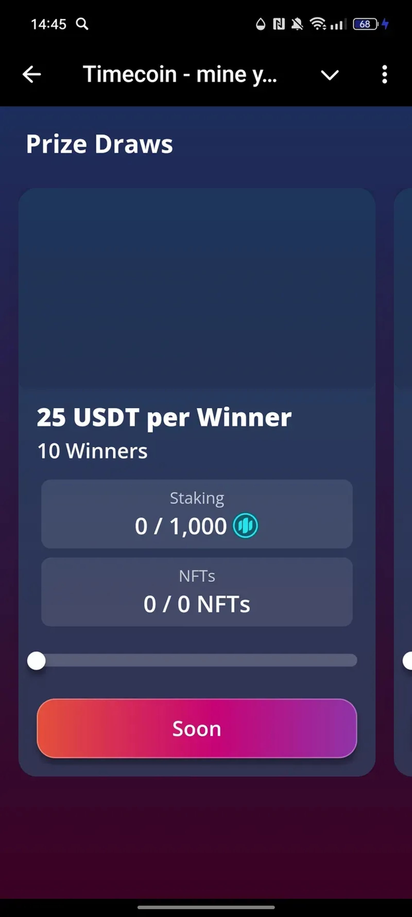 Timecoin - mine your time в Телеграм — скриншот 2