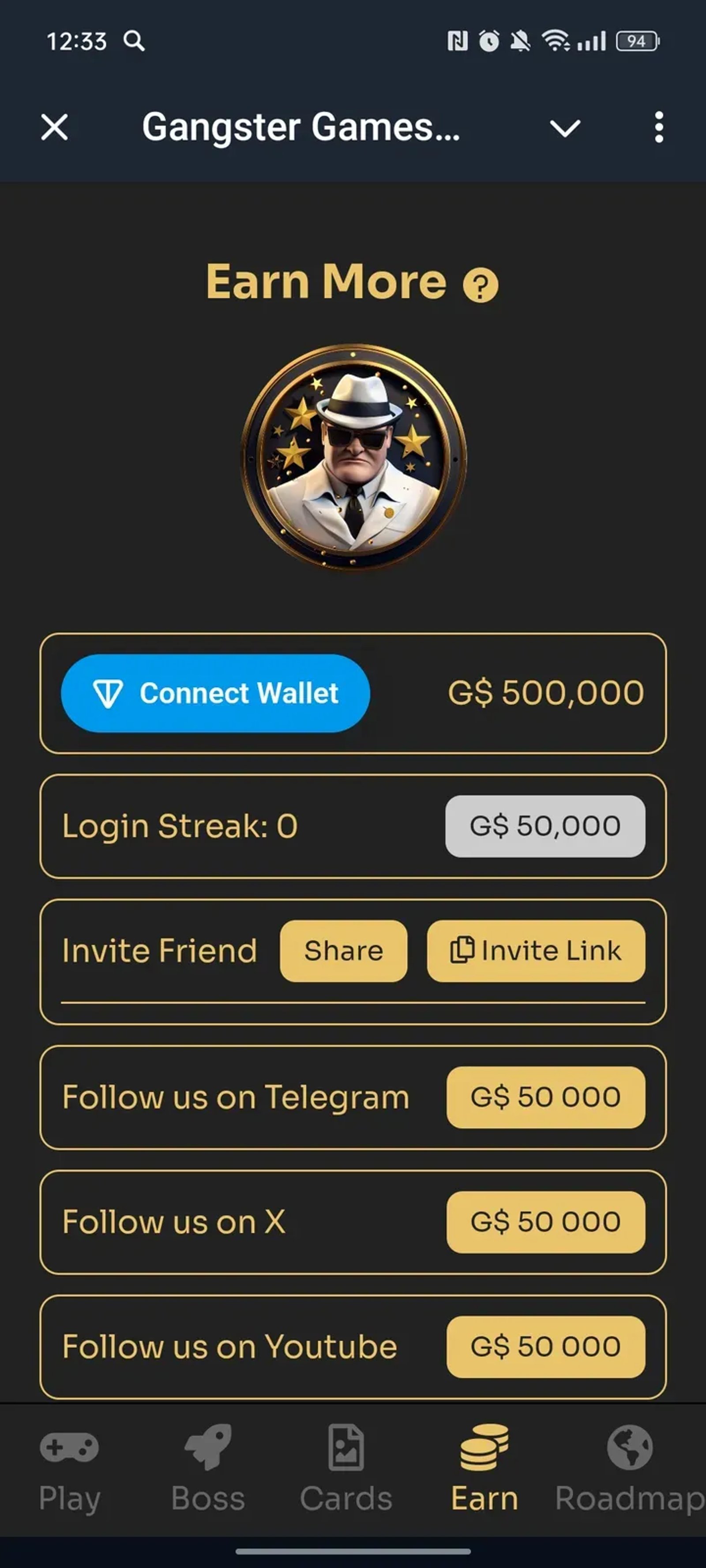 Gangster Games Pick 3 Lottery в Телеграм — скриншот 4