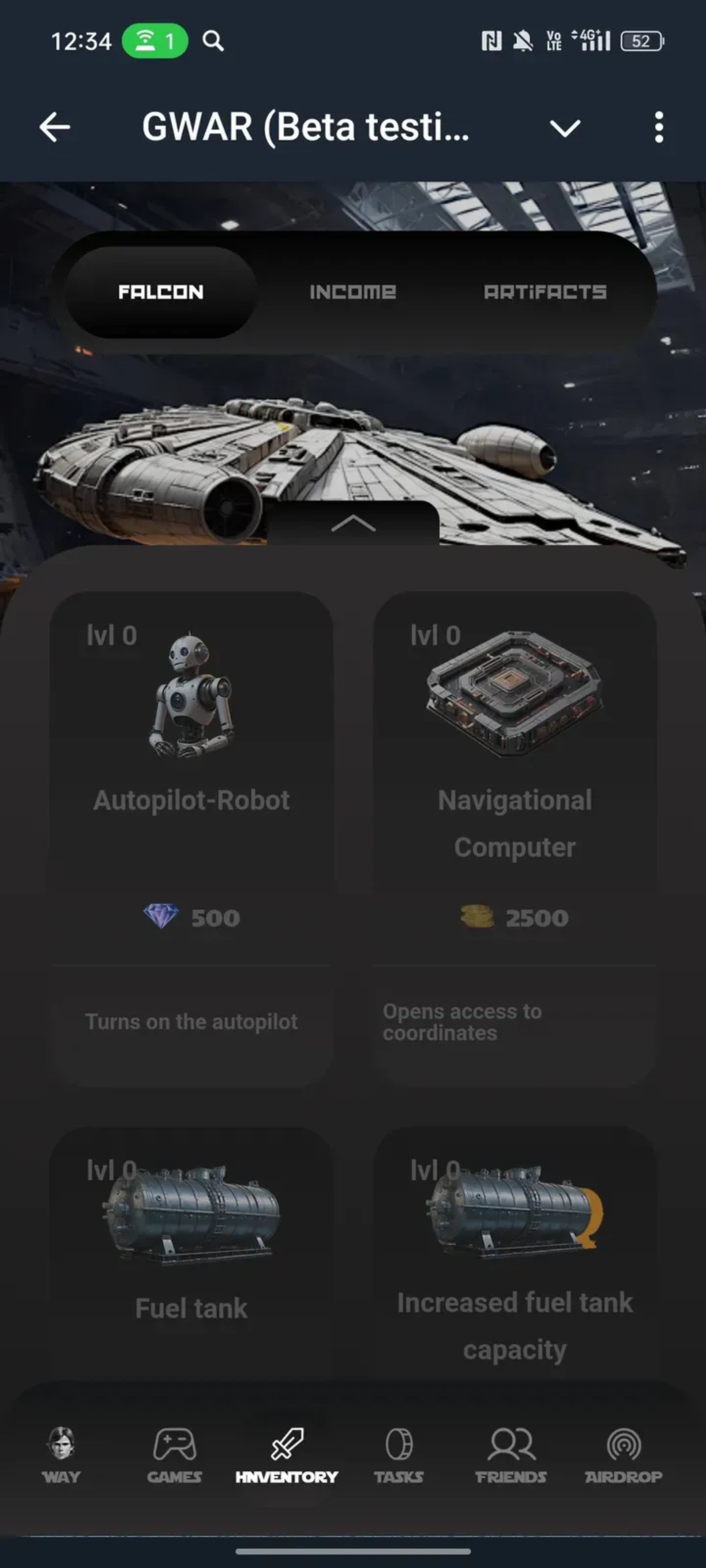 GWAR (Beta testing) в Телеграм — скриншот 3