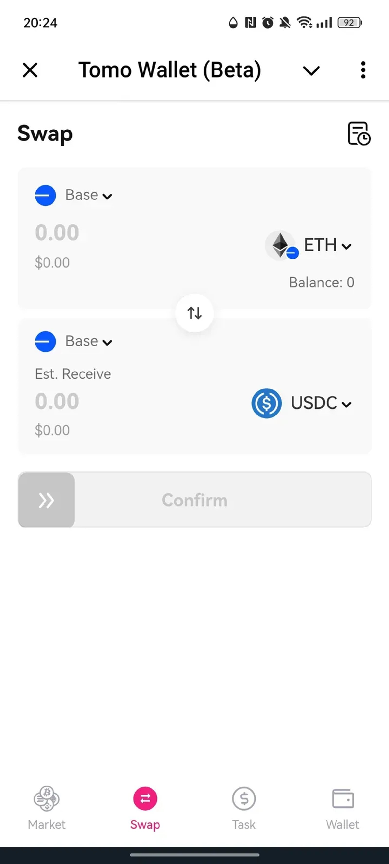 Tomo Wallet (Beta) в Телеграм — скриншот 2