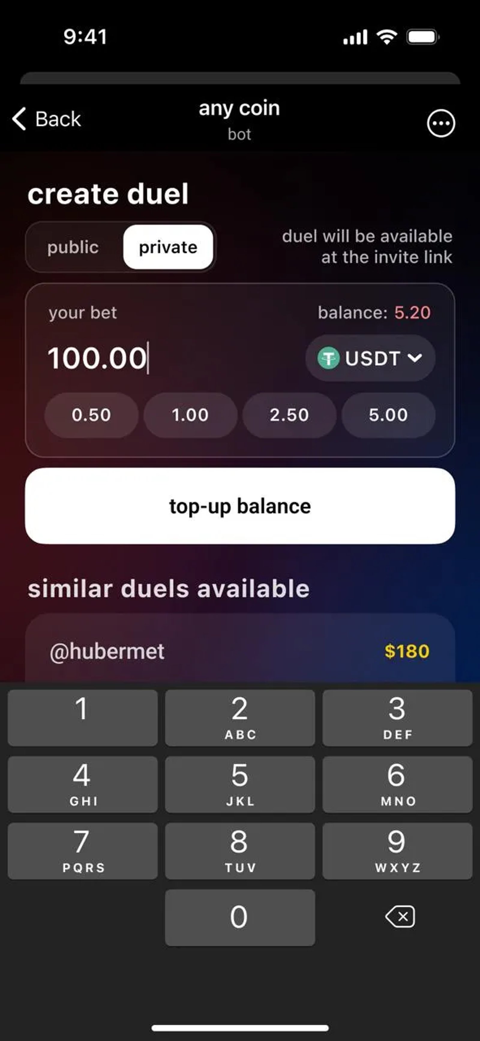 any coin в Телеграм — скриншот 5