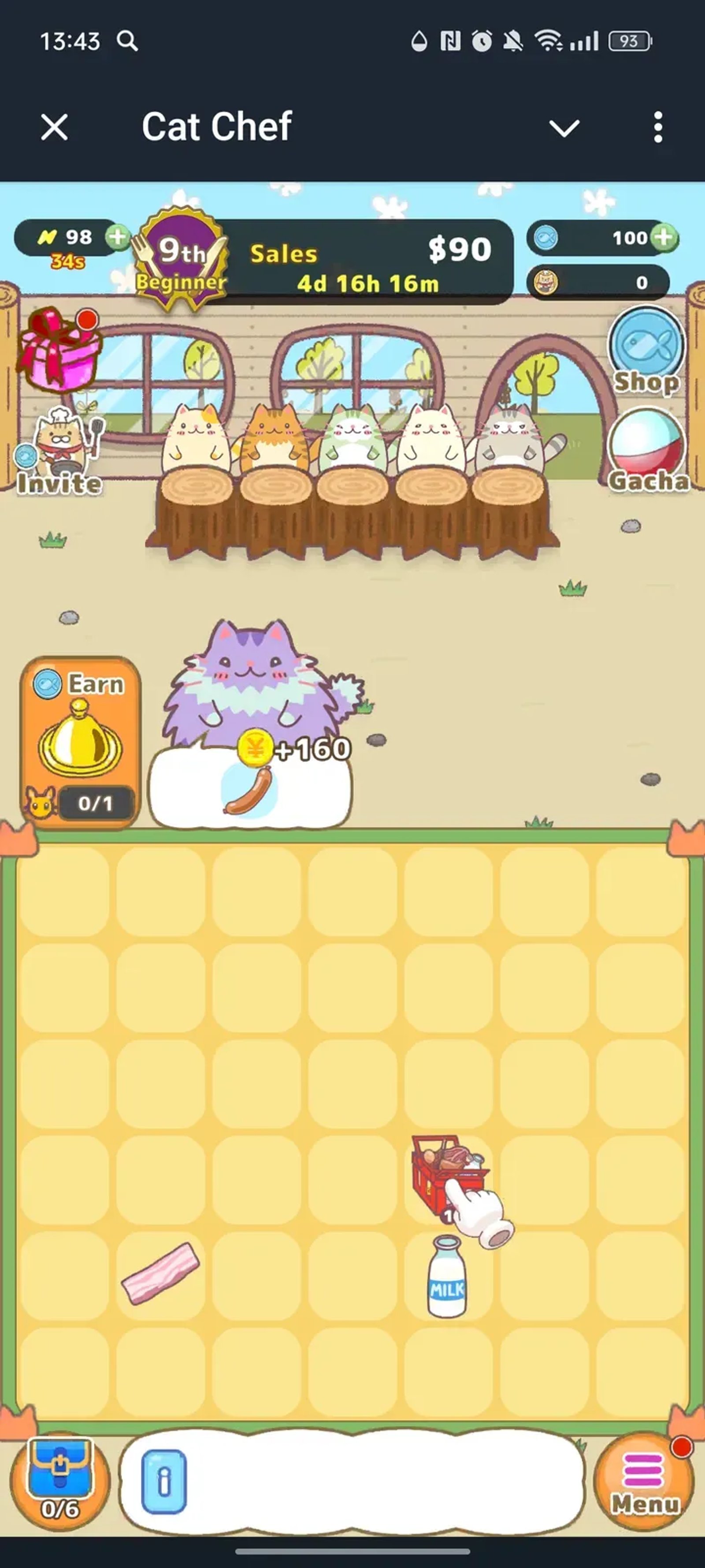 Cat Chef в Телеграм — скриншот 1