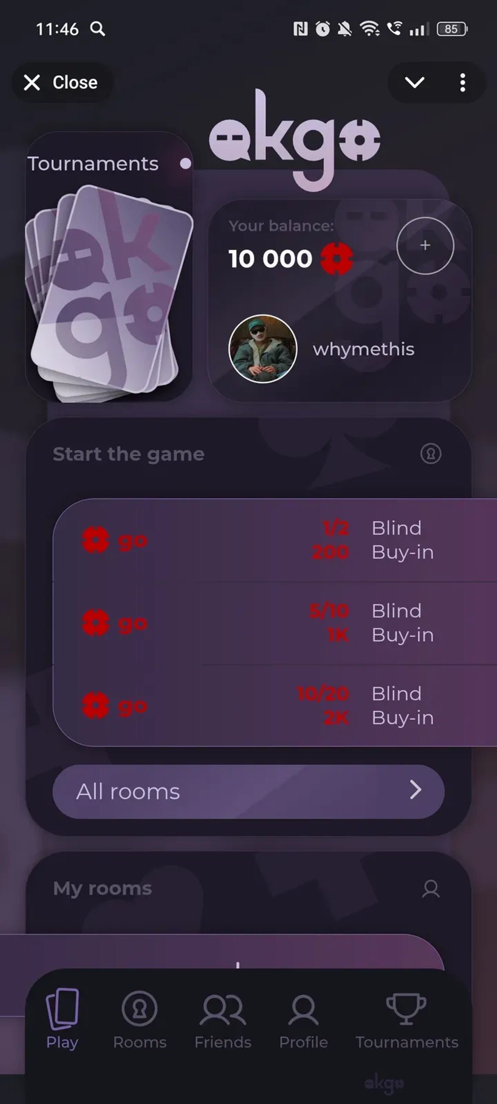 OkGo Poker в Телеграм — скриншот 1