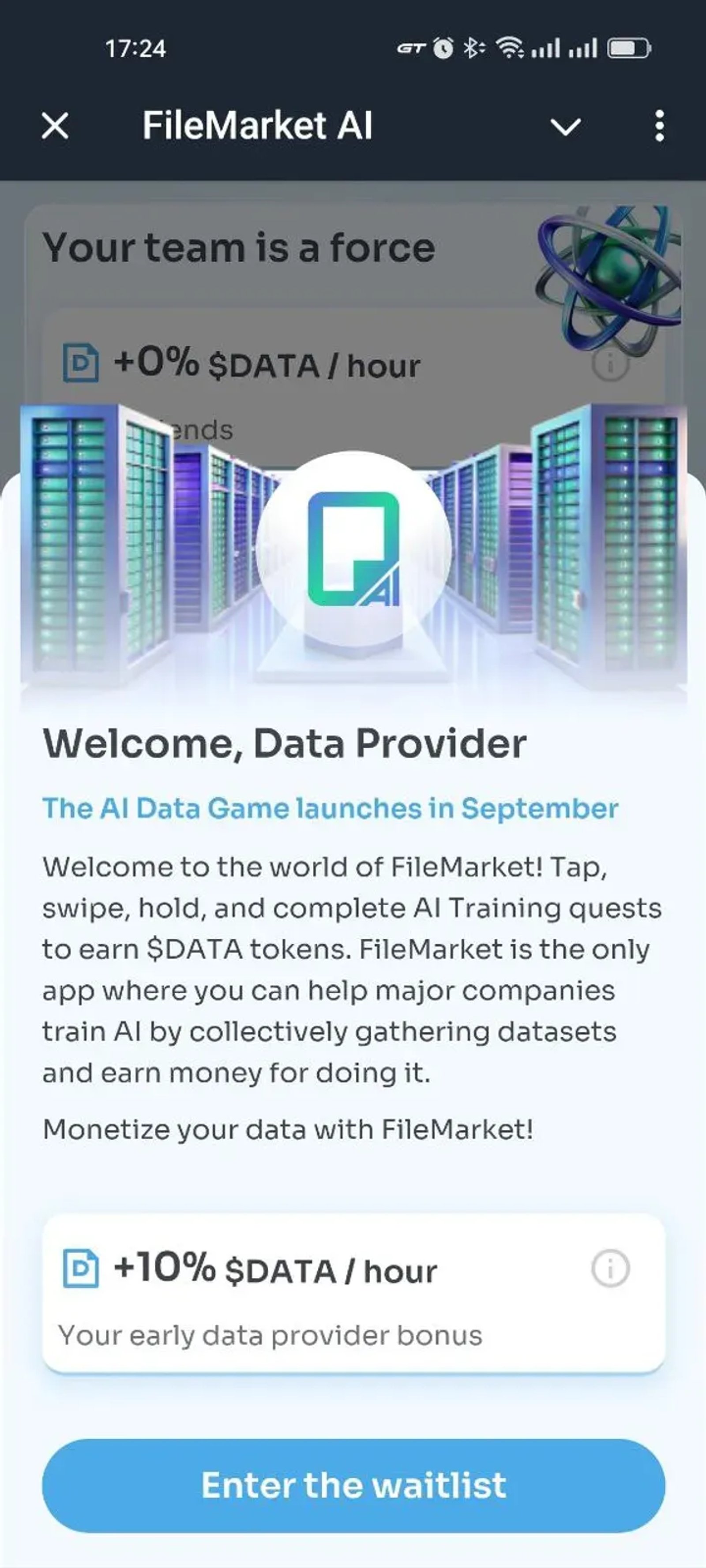 FileMarket AI в Телеграм — скриншот 1