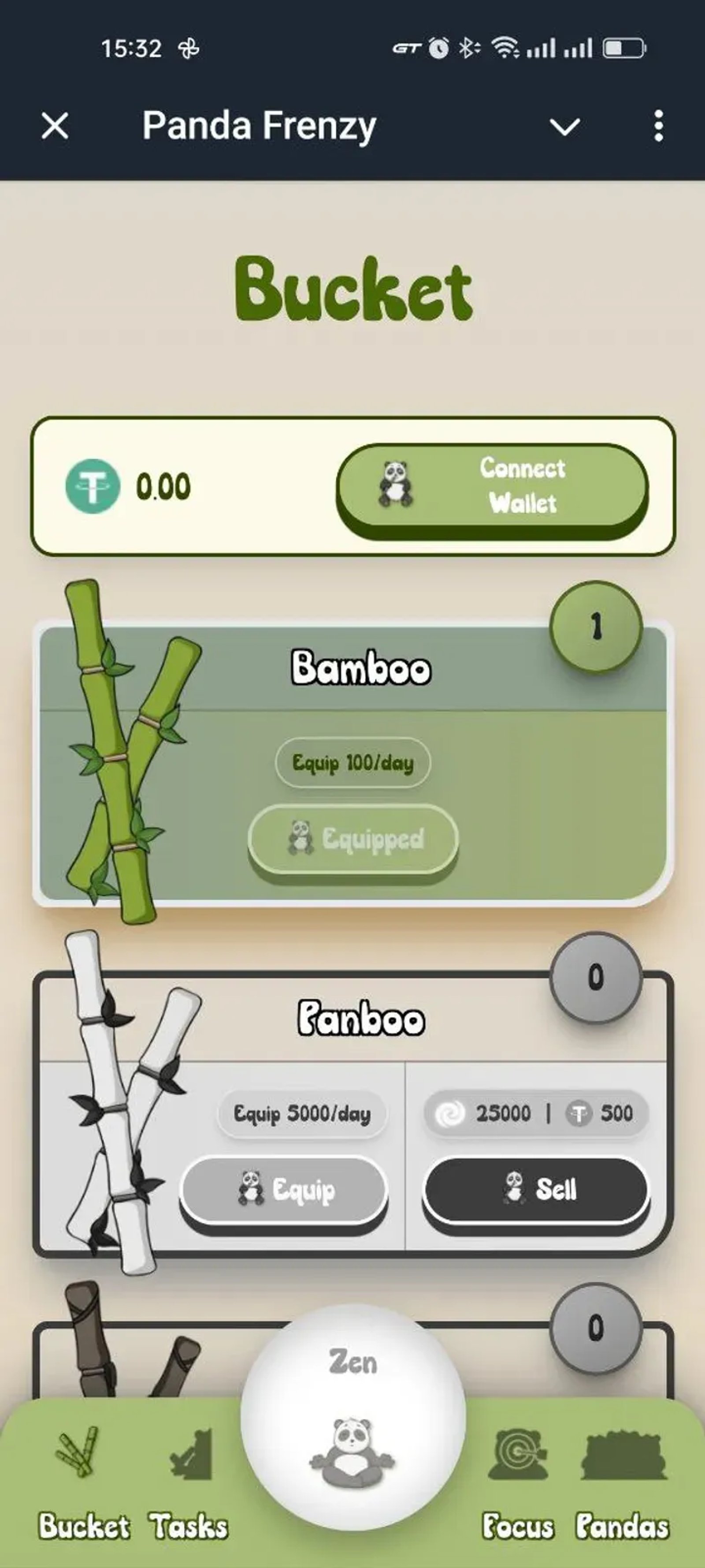 Panda Frenzy в Телеграм — скриншот 1