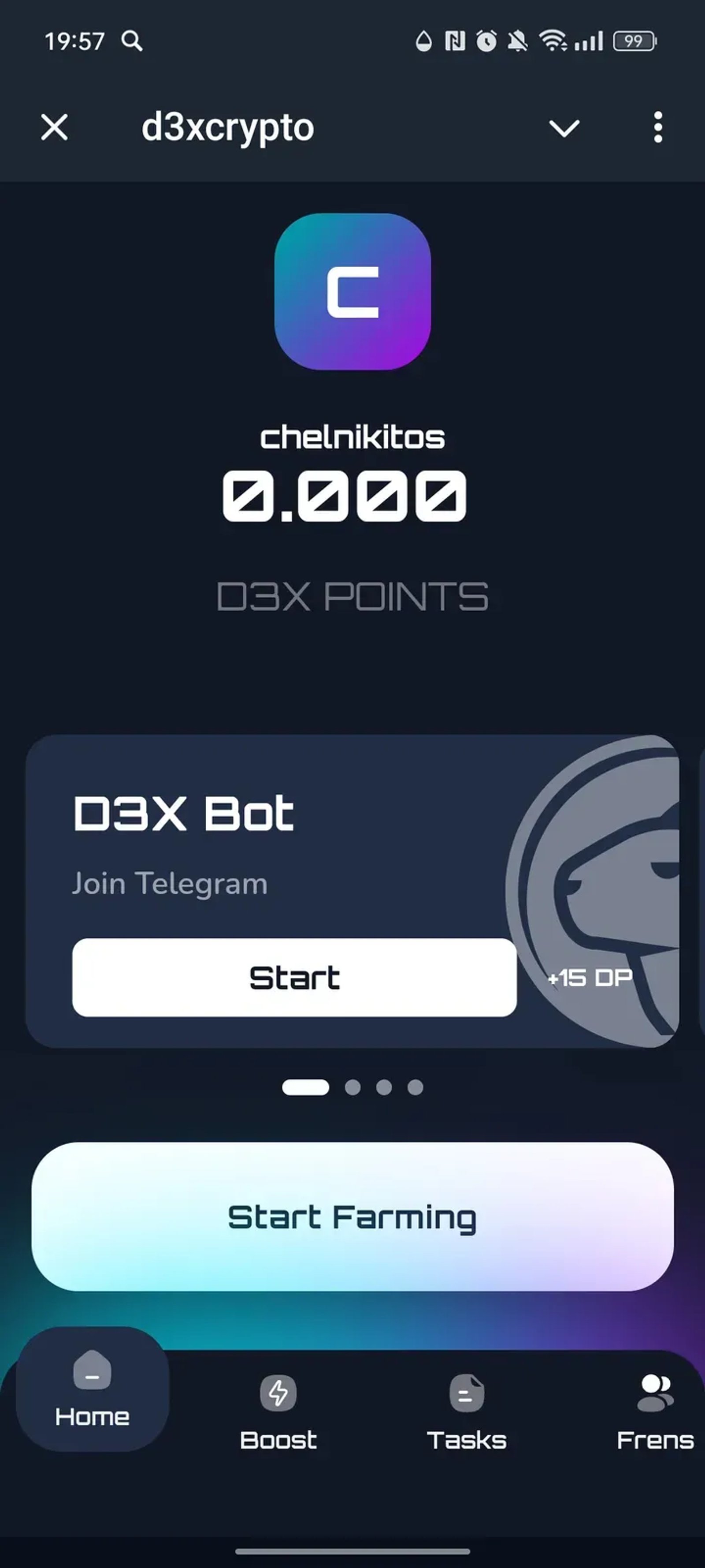 D3Xchange в Телеграм — скриншот 1