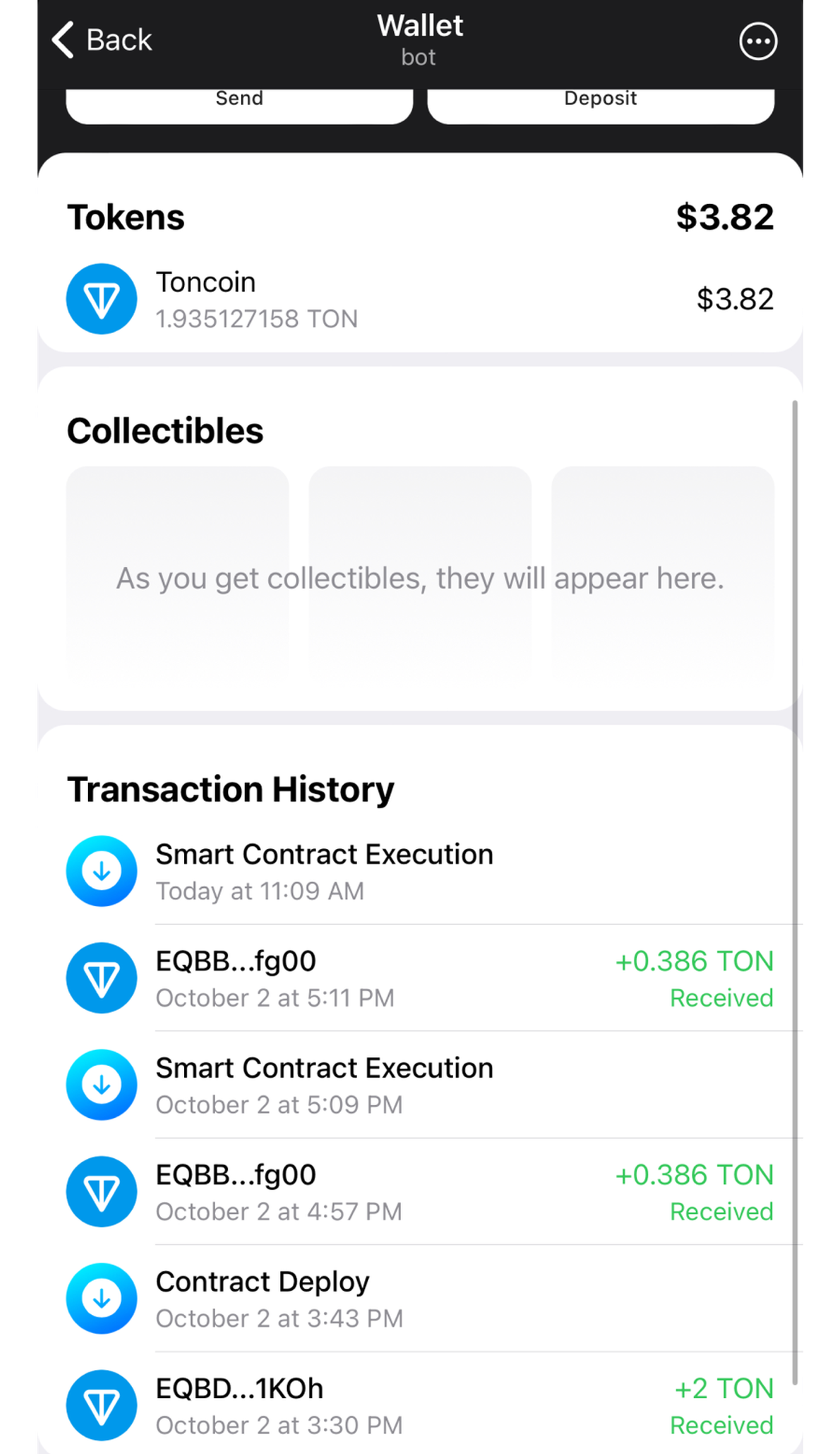 Ton Double в Телеграм — скриншот 2