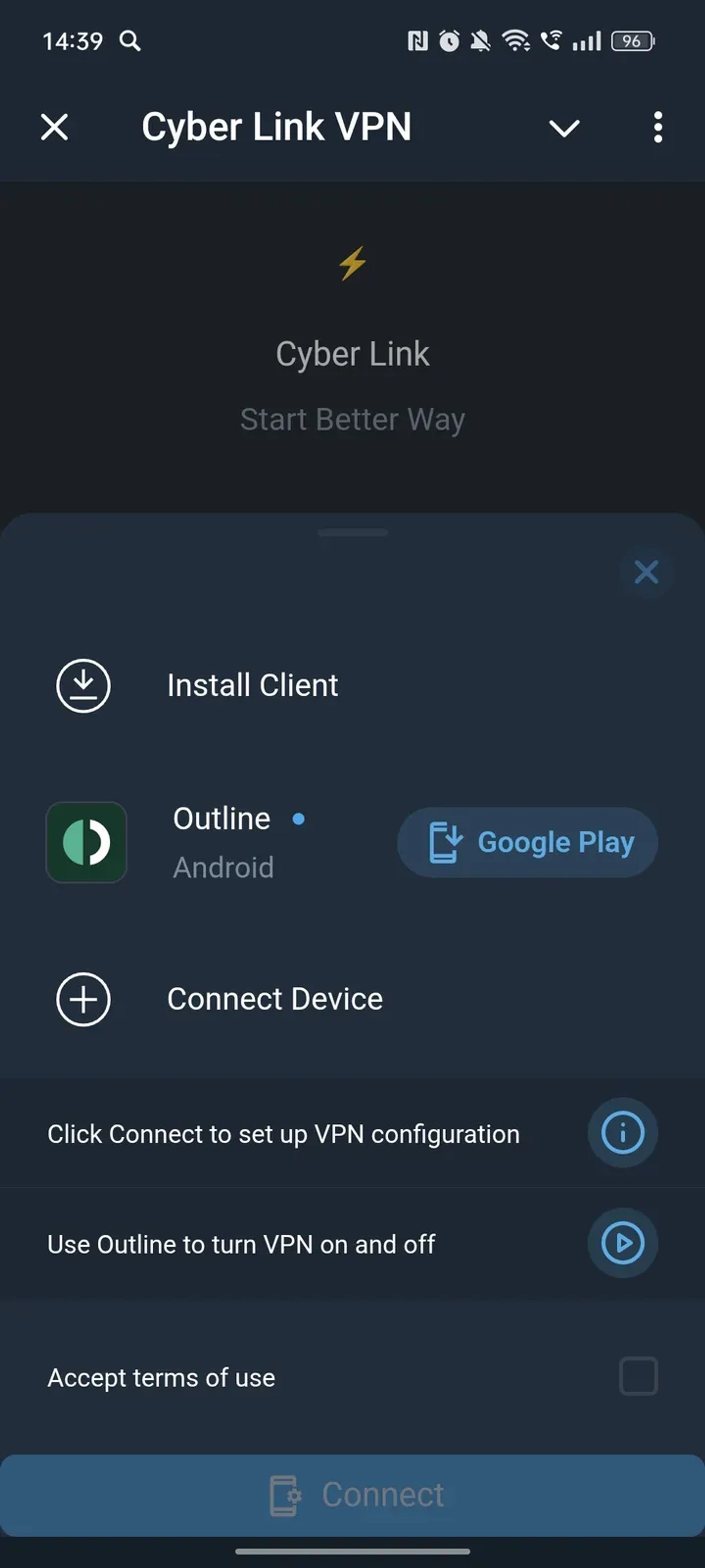 Cyber Link VPN в Телеграм — скриншот 3
