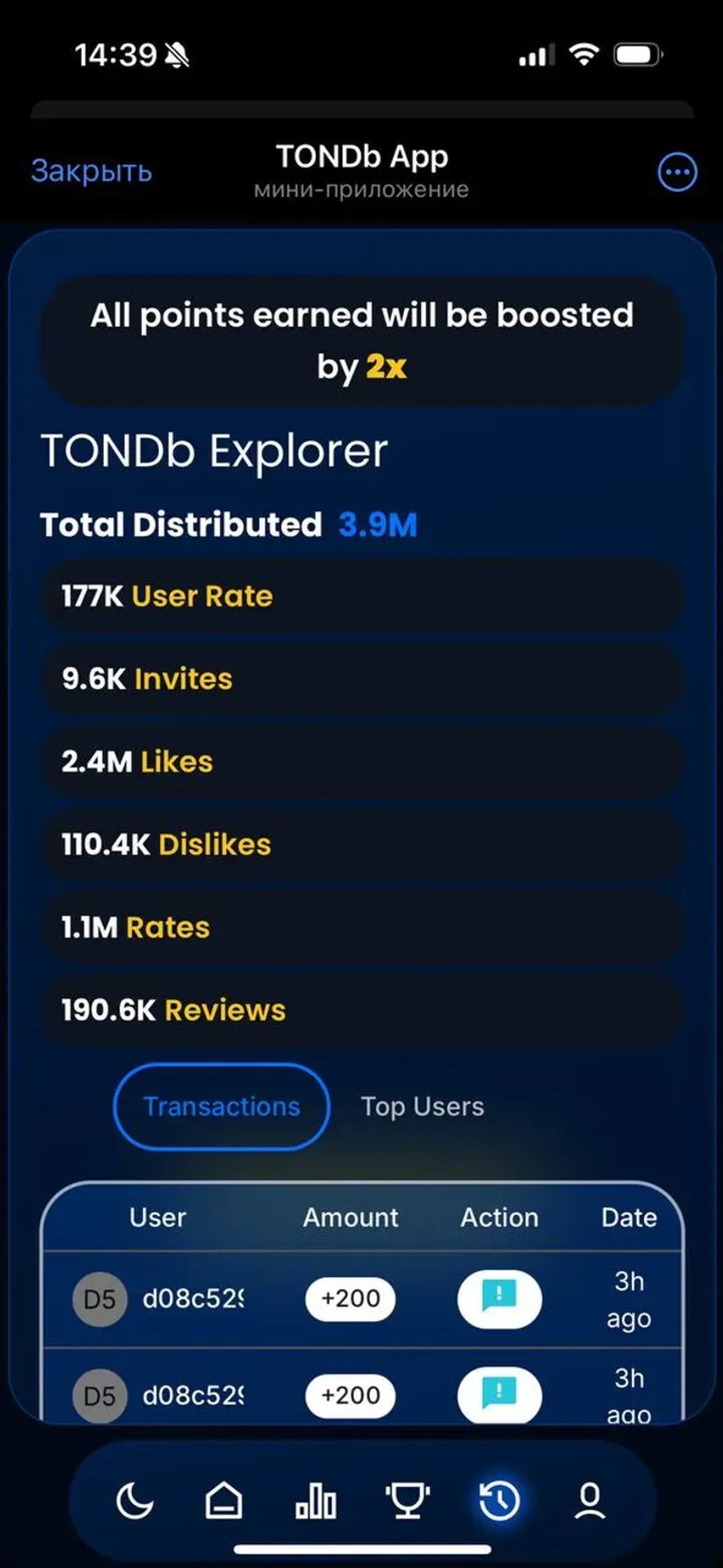 TONDb App в Телеграм — скриншот 4