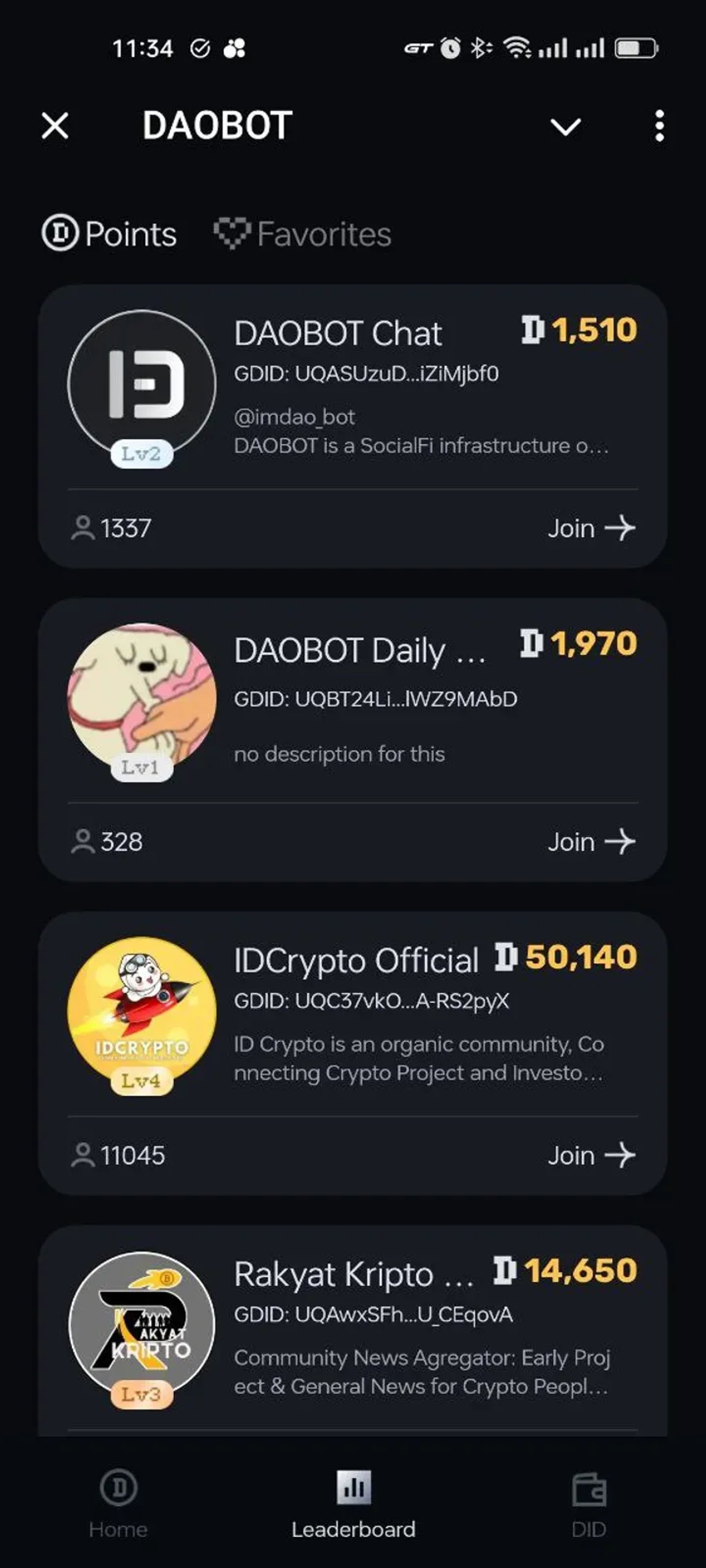 DAOBOT в Телеграм — скриншот 3