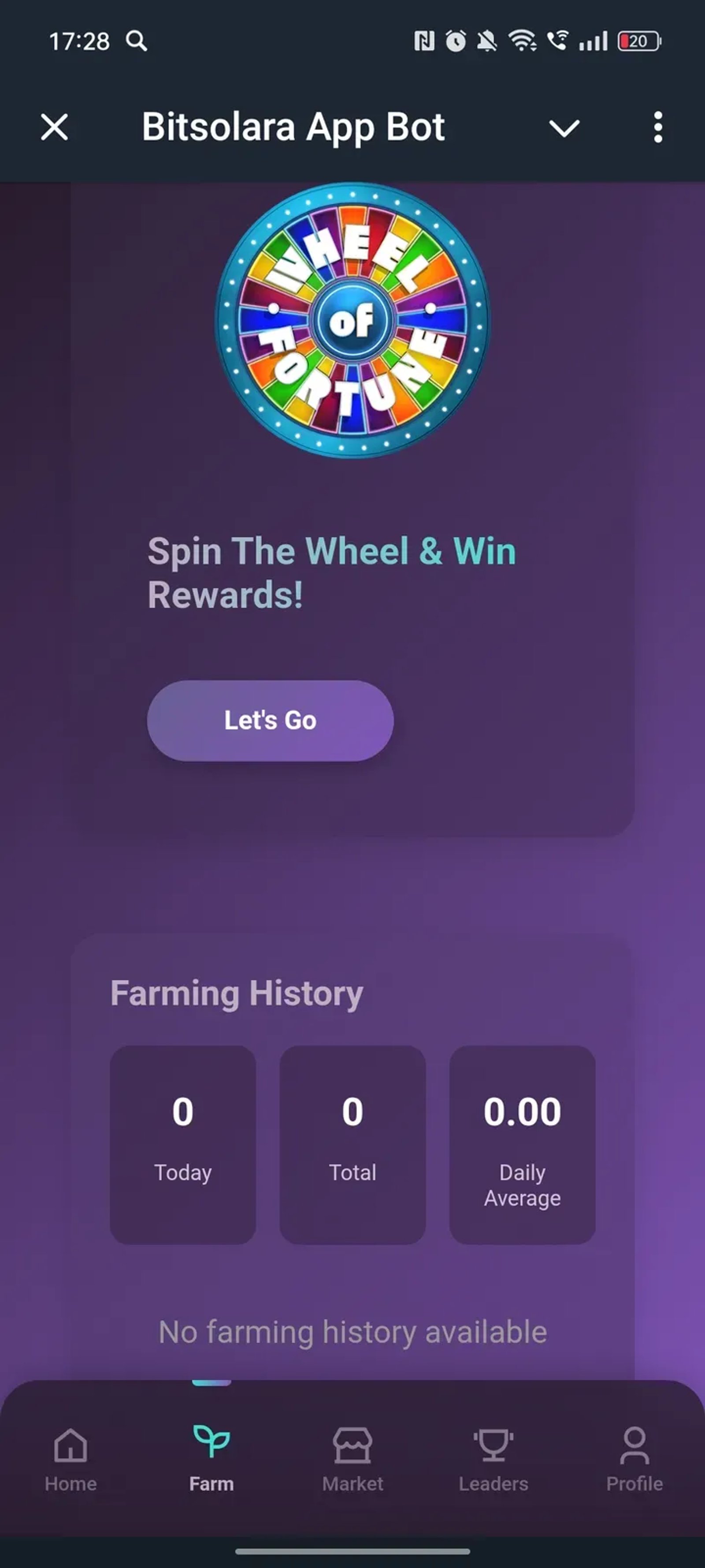 Bitsolara App Bot в Телеграм — скриншот 3