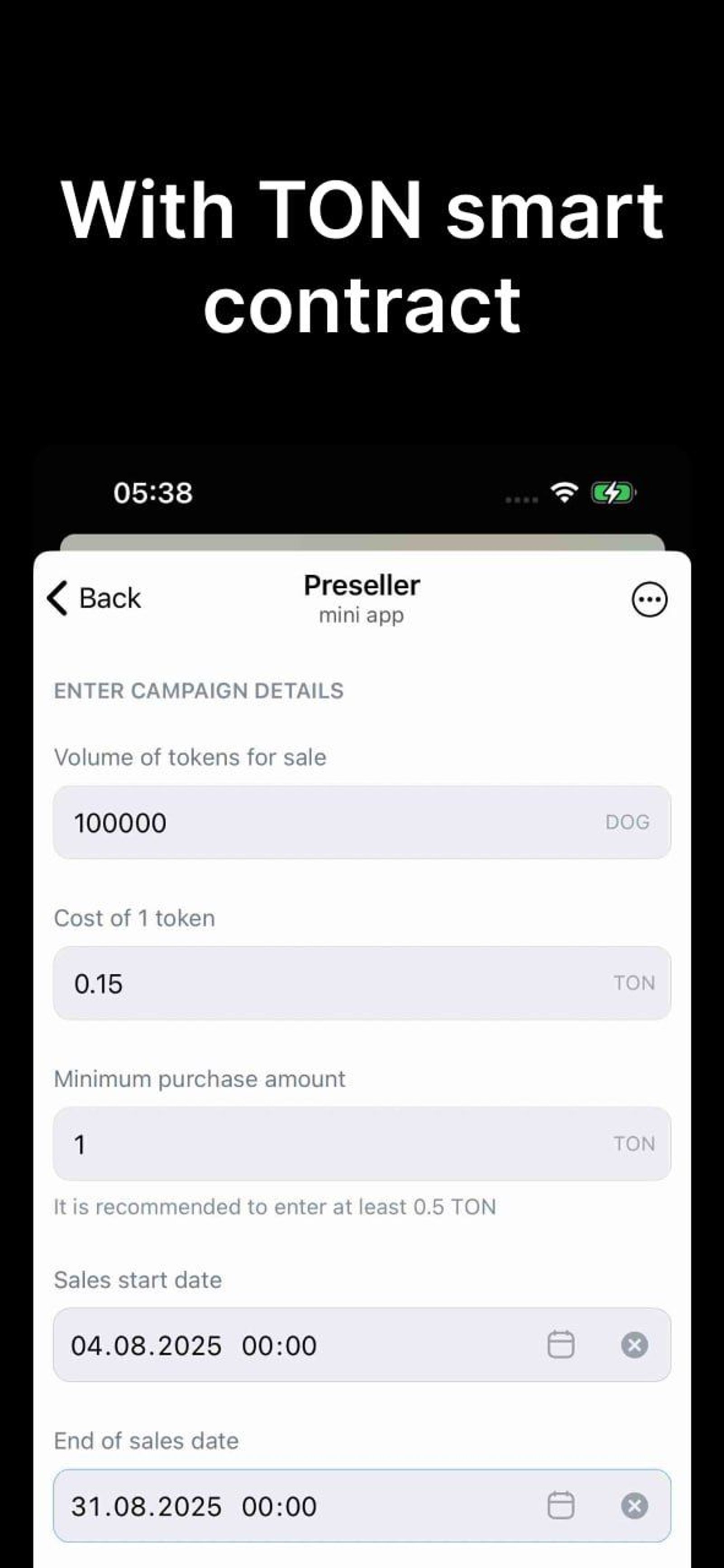 Preseller Telegram Screenshot 2