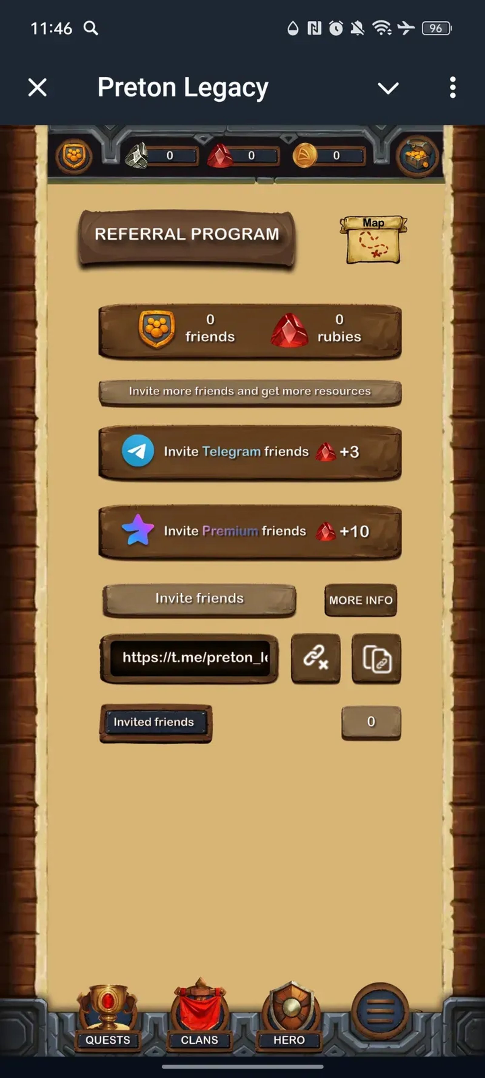 Preton Legacy в Телеграм — скриншот 5