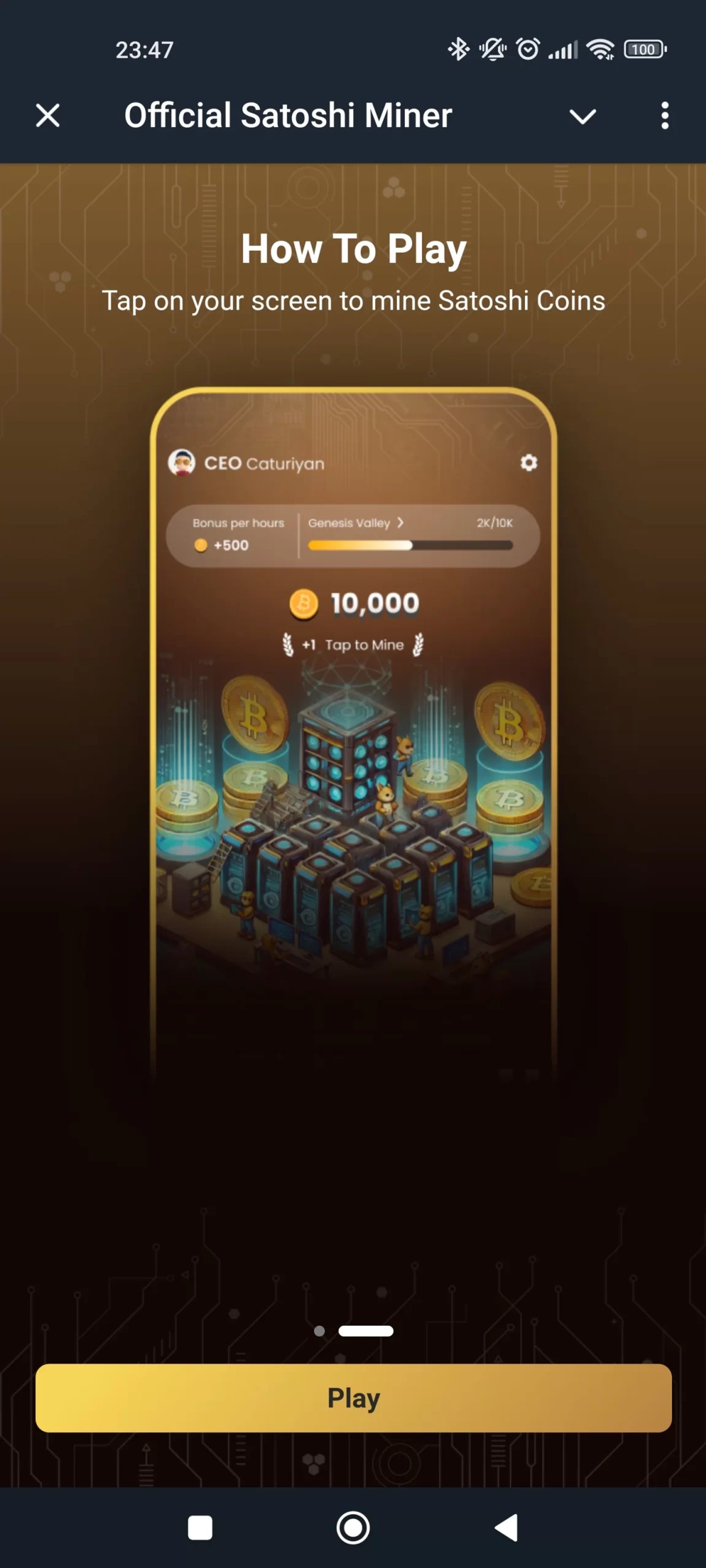 Satoshi Miner Механика