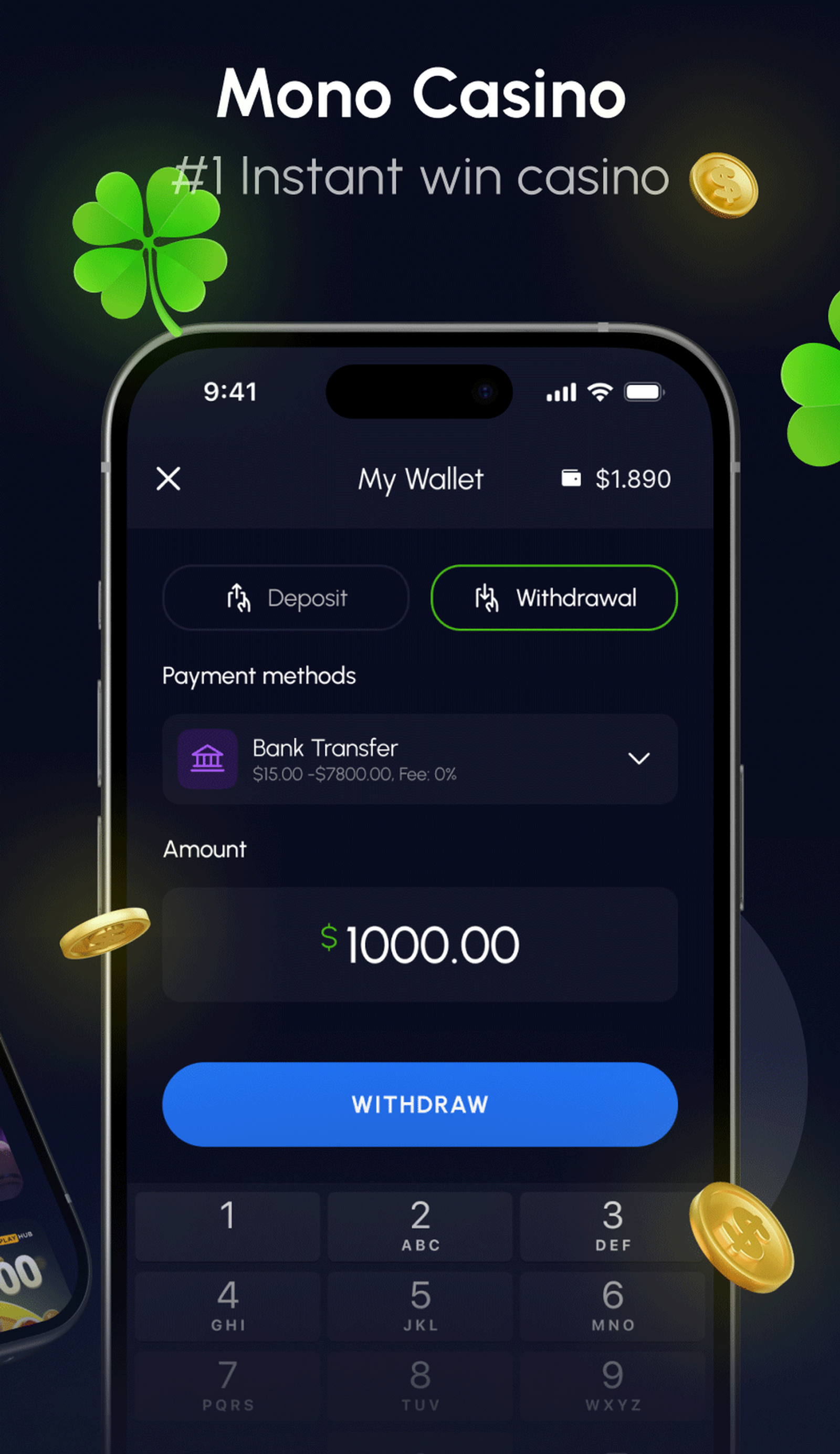 Mono Casino в Телеграм — скриншот 2