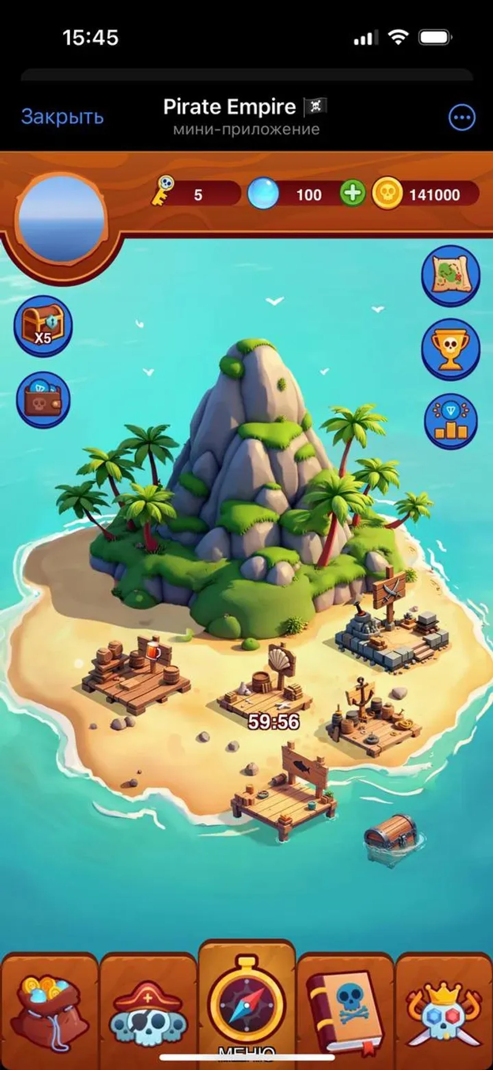 Pirate Empire 🏴‍☠️ в Телеграм — скриншот 1