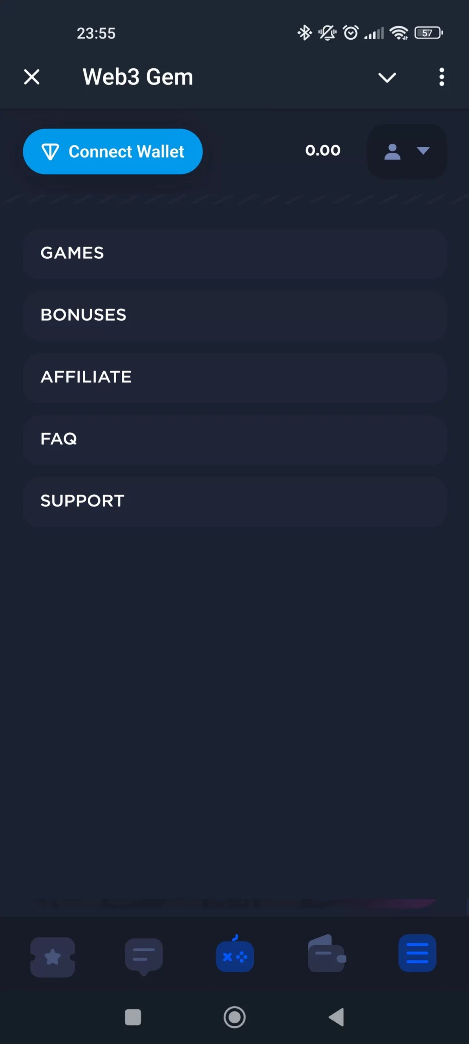 Web3 Gem Меню