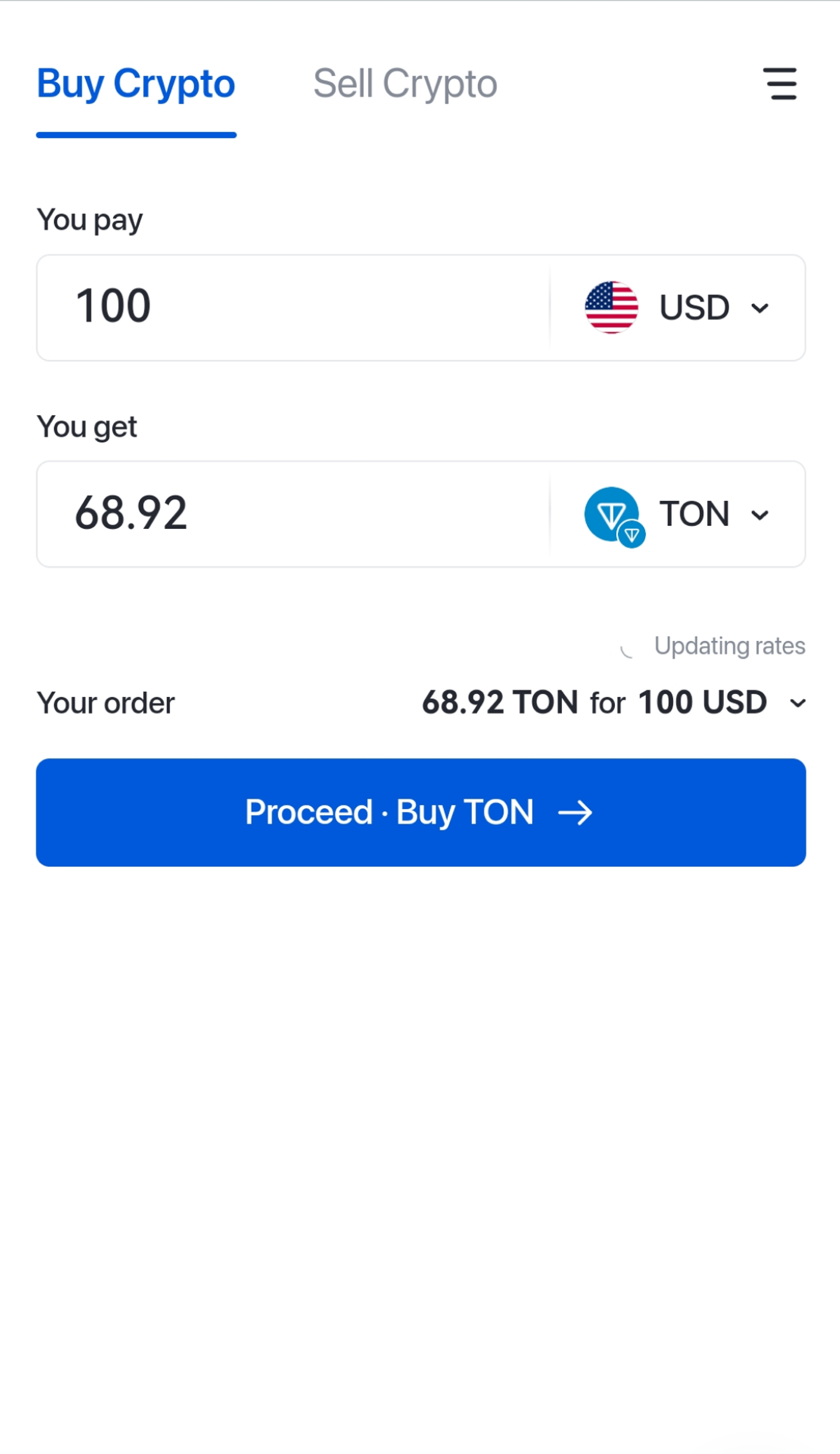 Alchemy Pay в Телеграм — скриншот 2