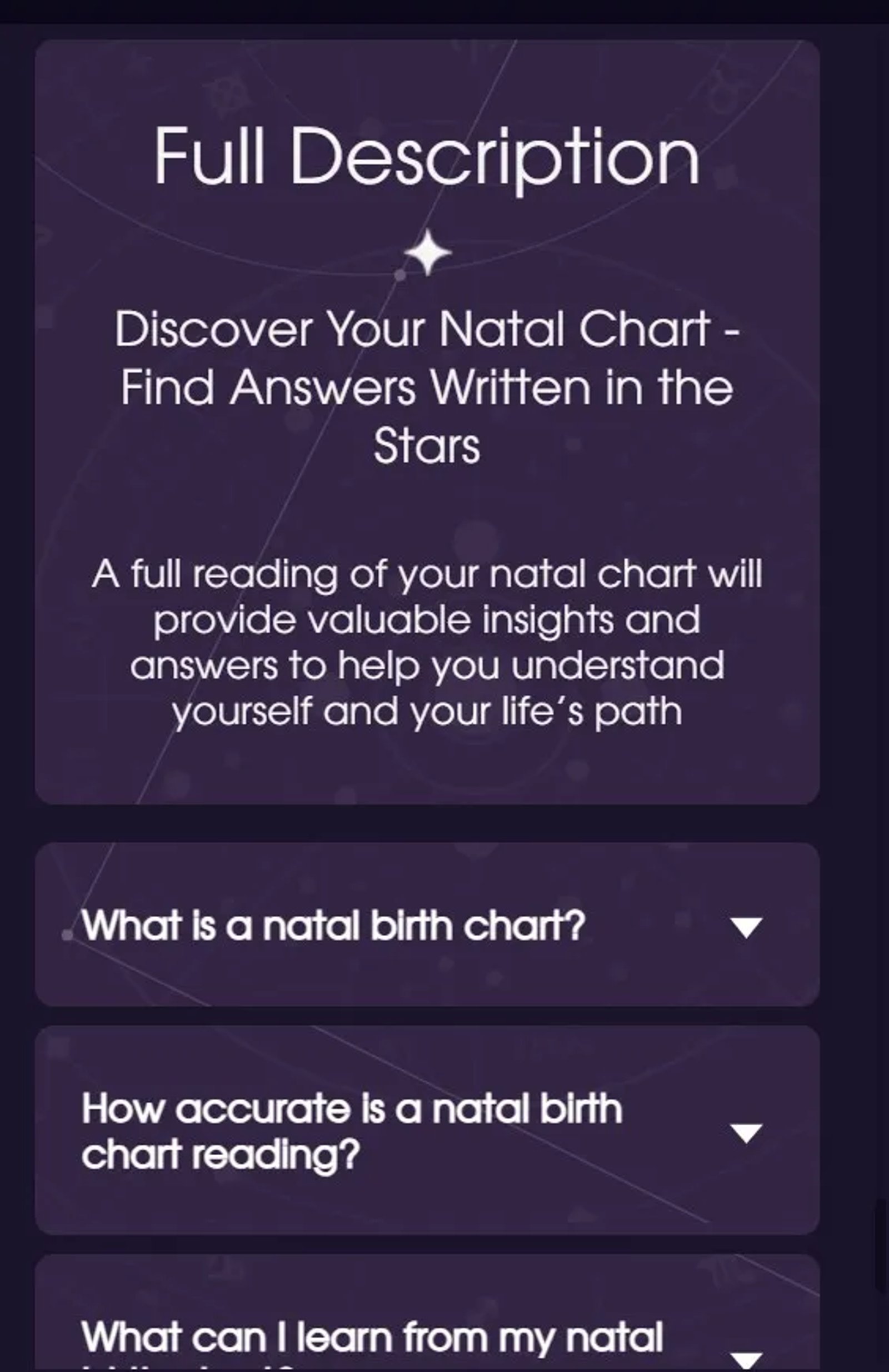 Astro Natal Chart в Телеграм — скриншот 3