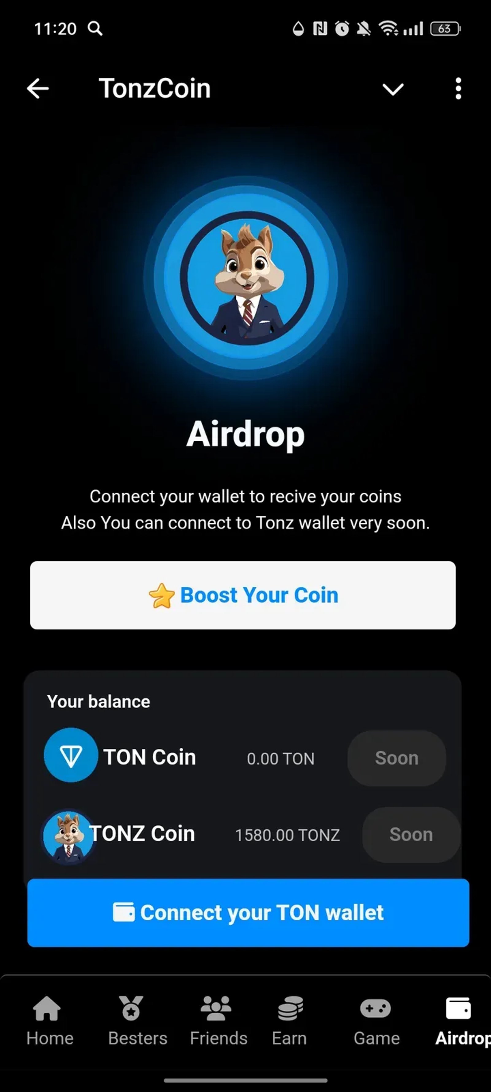 TonzCoin в Телеграм — скриншот 6