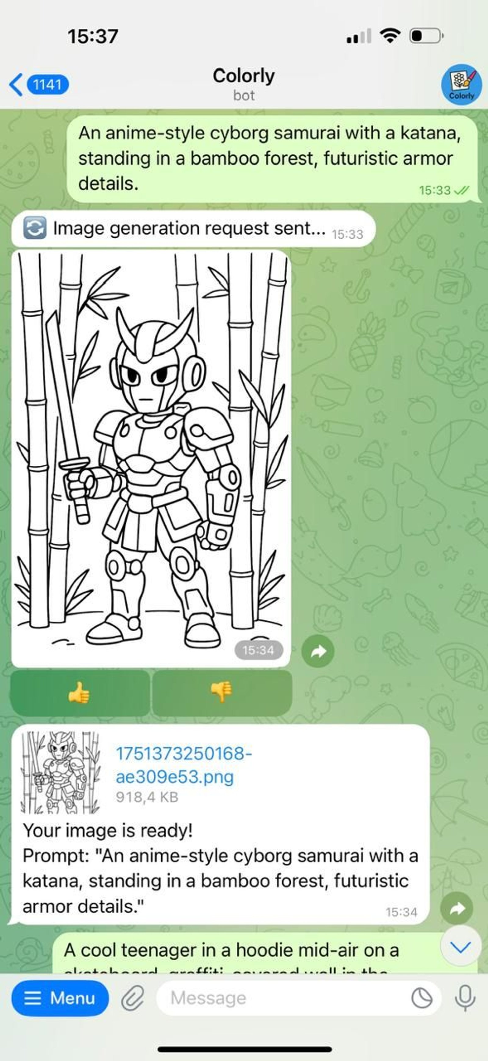 Colorly Telegram Screenshot 3