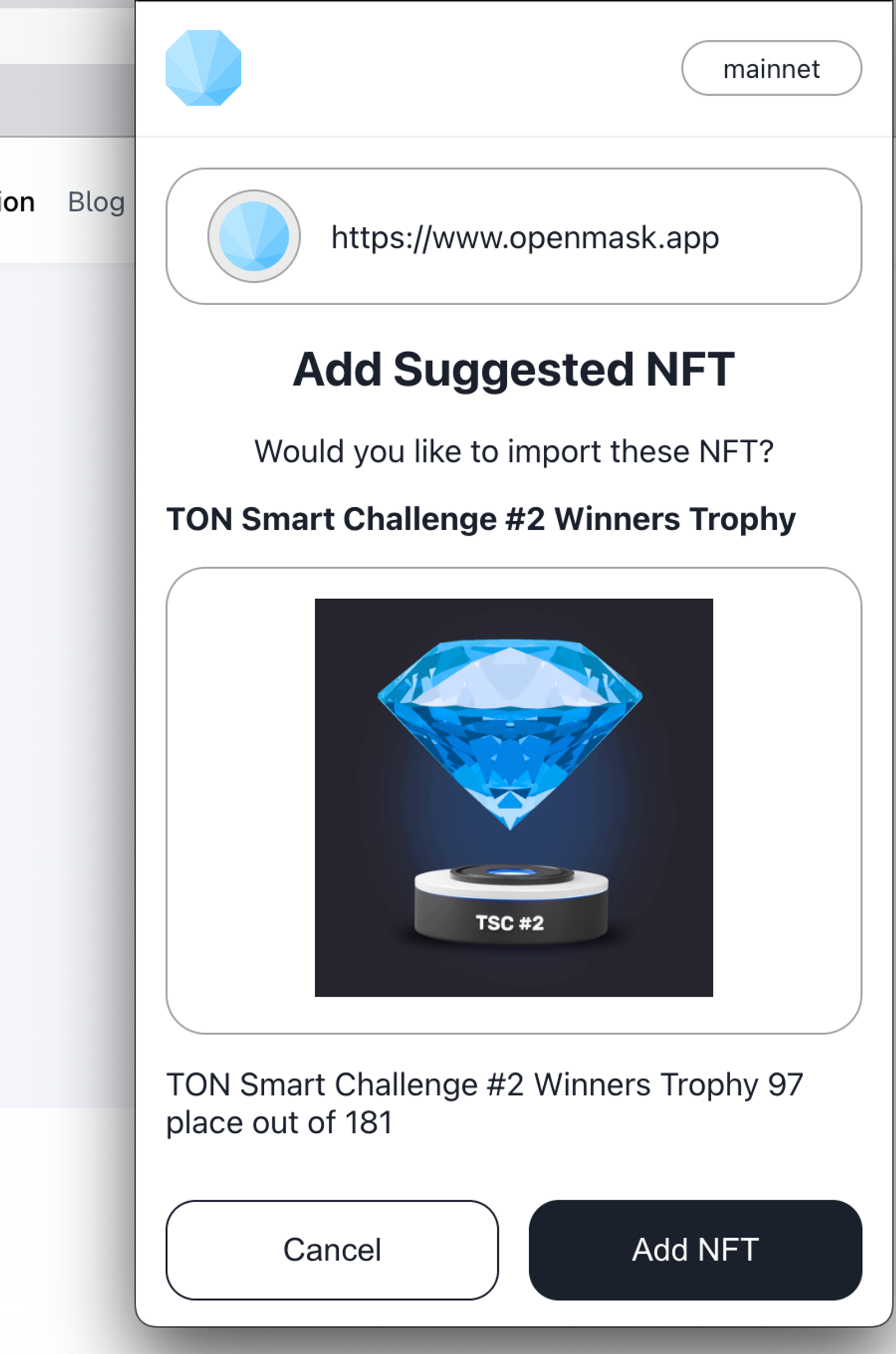 OpenMask в Телеграм — скриншот 4