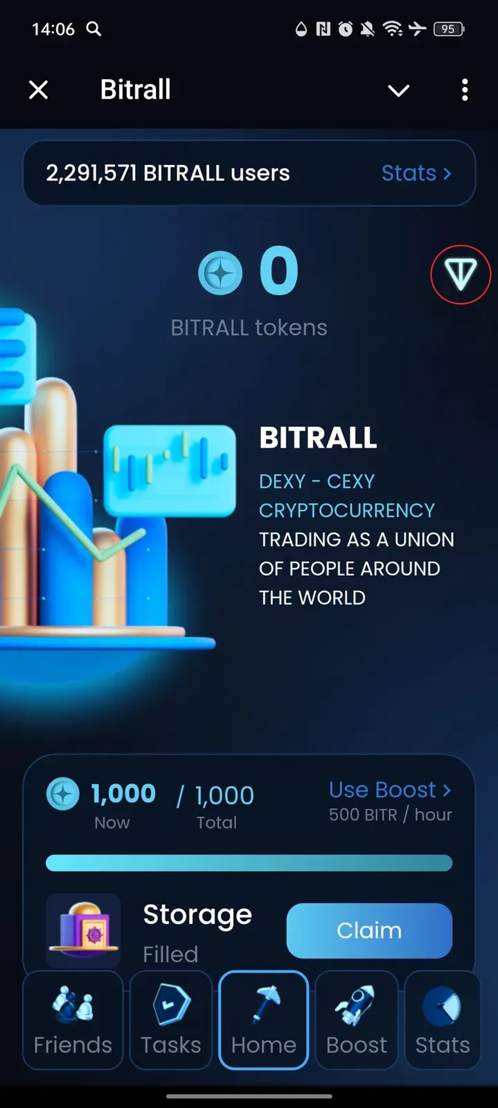 Bitrall в Телеграм — скриншот 1