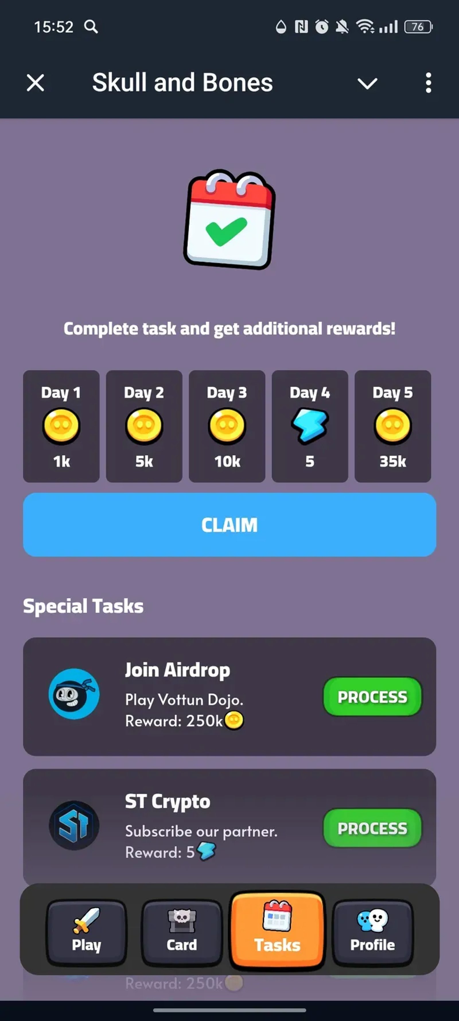 Skull and Bones в Телеграм — скриншот 4