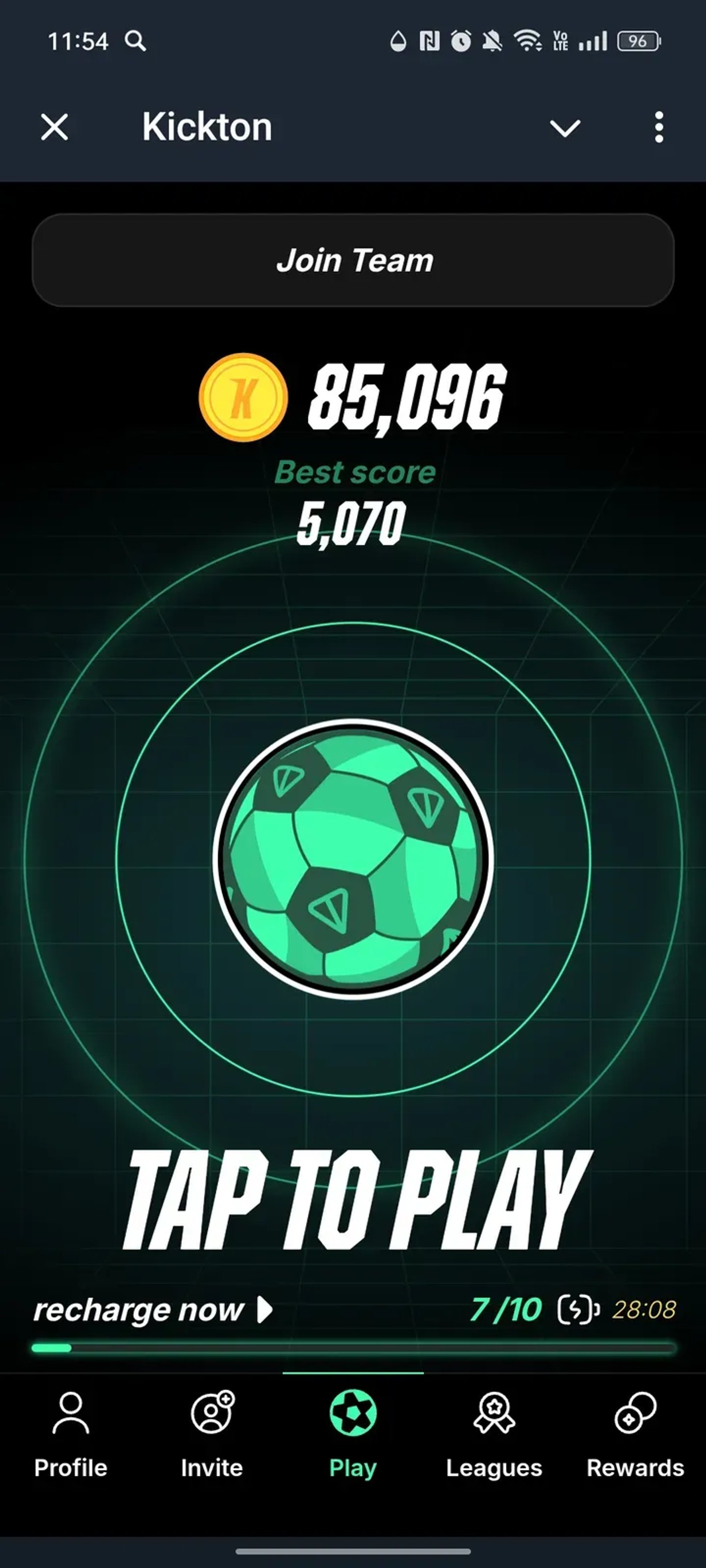 Kickton в Телеграм — скриншот 1