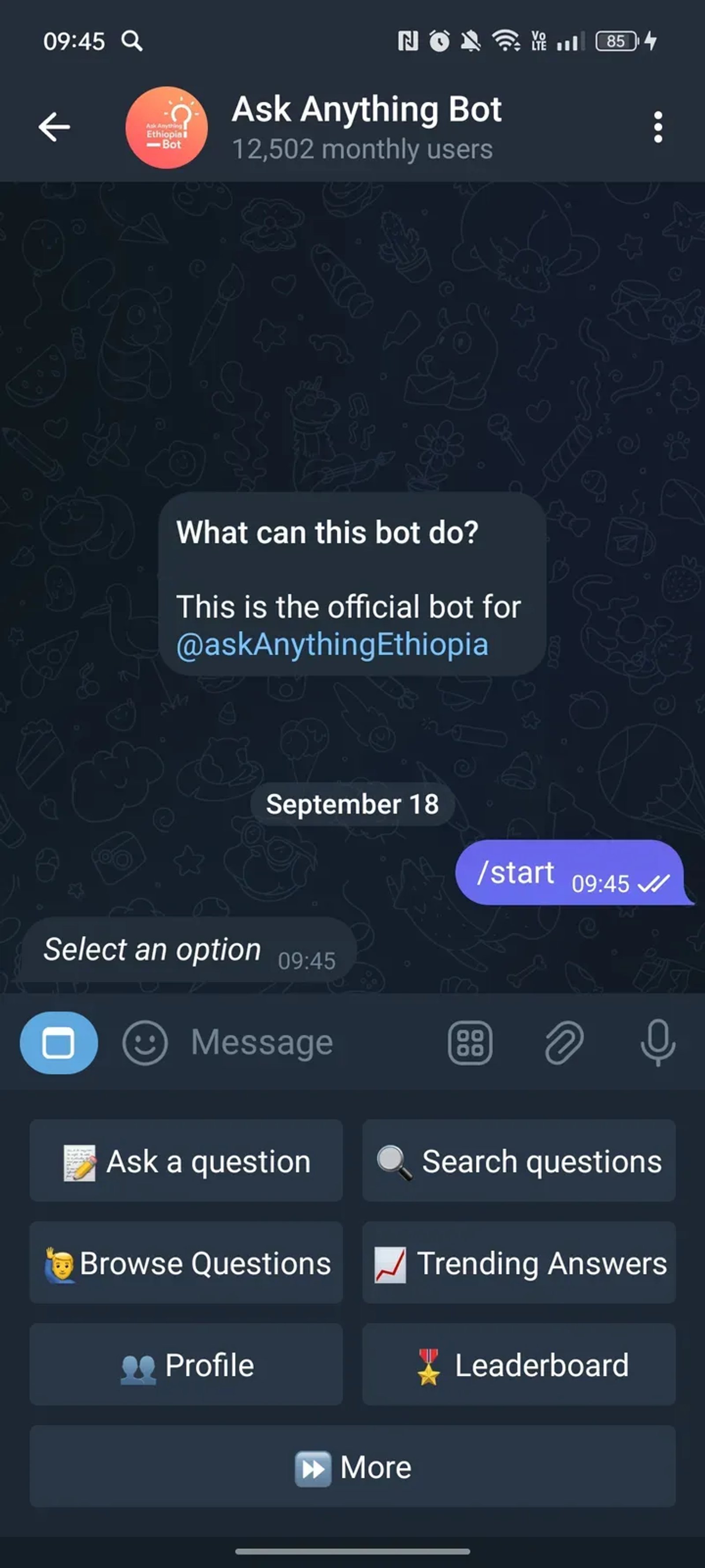 Ask Anything Bot Telegram Screenshot 4