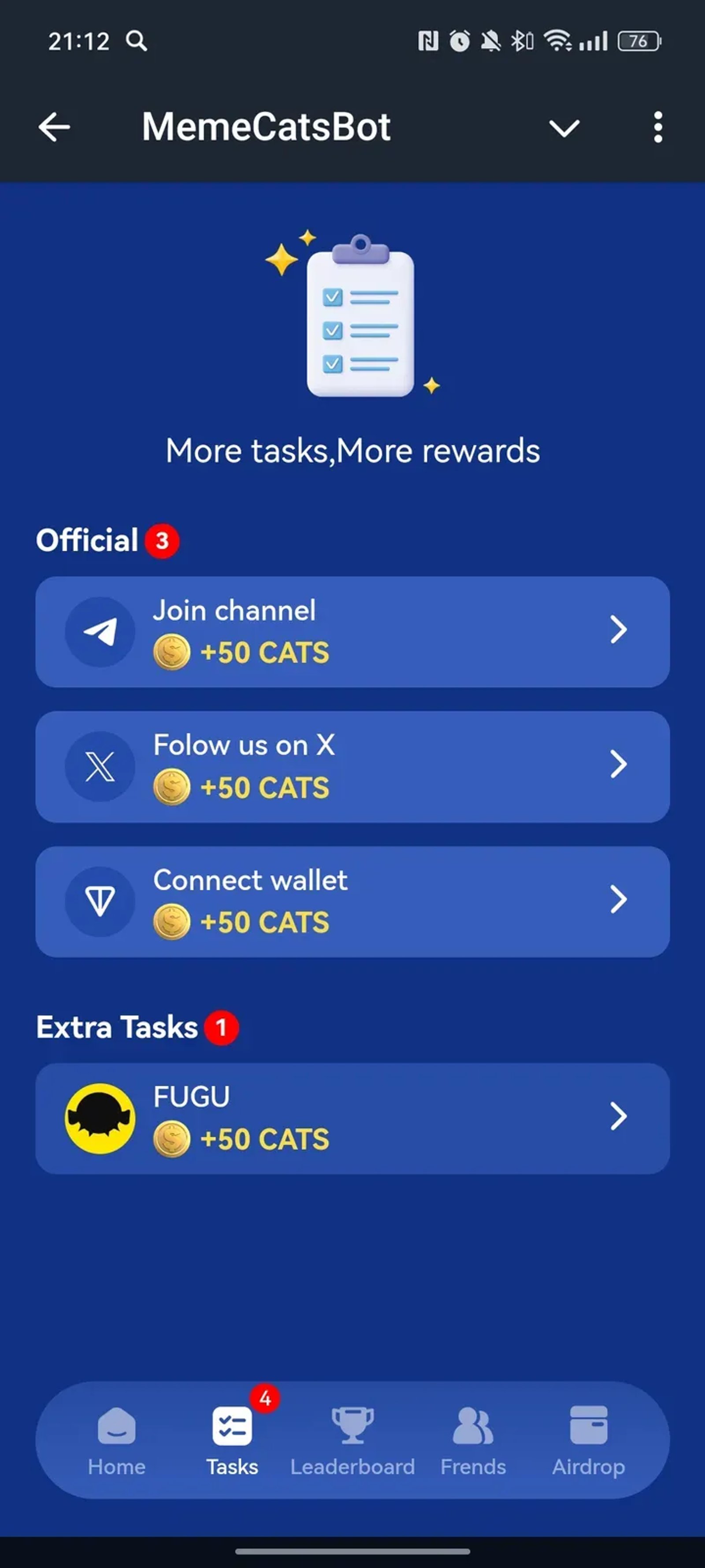 MemeCatsBot в Телеграм — скриншот 2