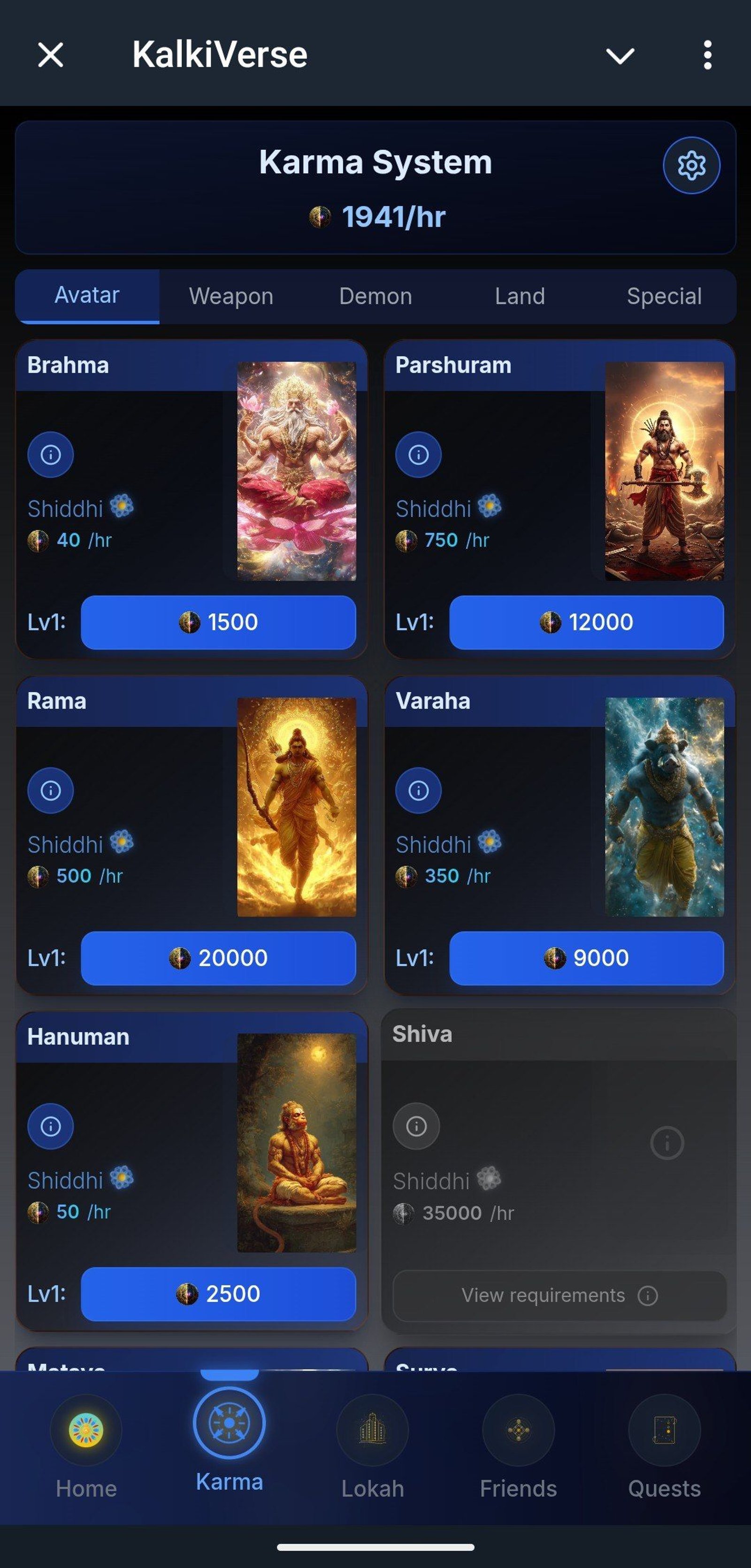 KalkiVerse в Telegram — скриншот 3