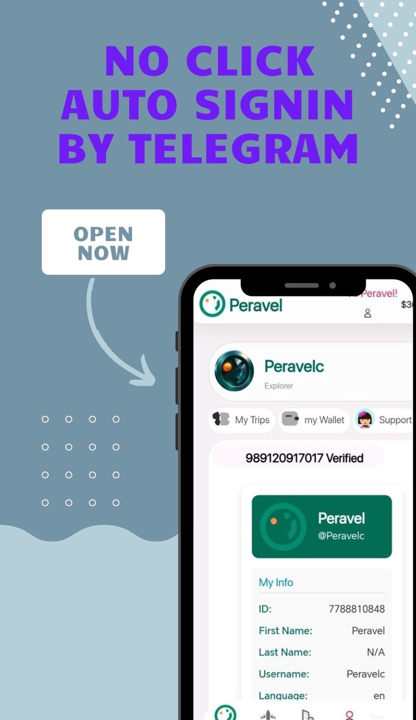 Peravel в Телеграм — скриншот 2