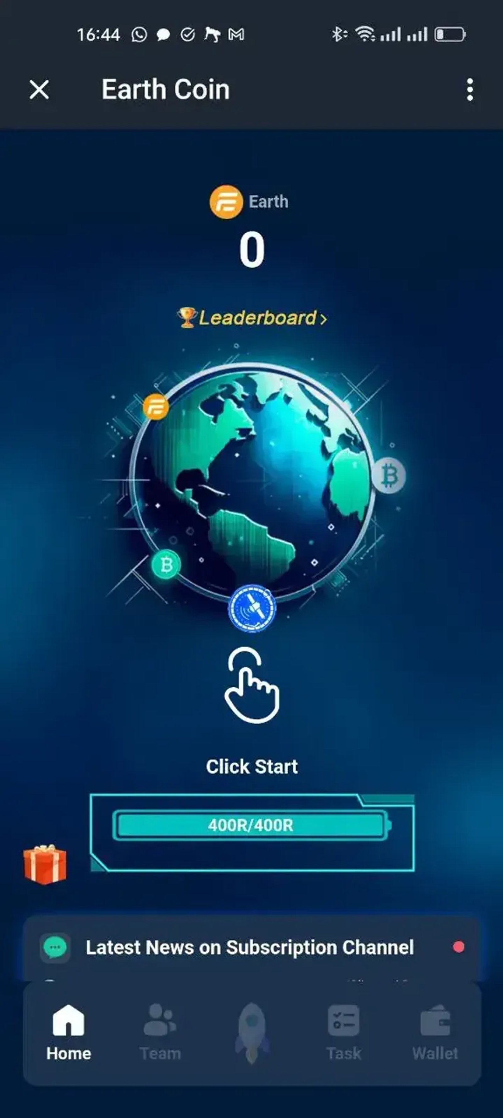 Earth Coin в Телеграм — скриншот 3