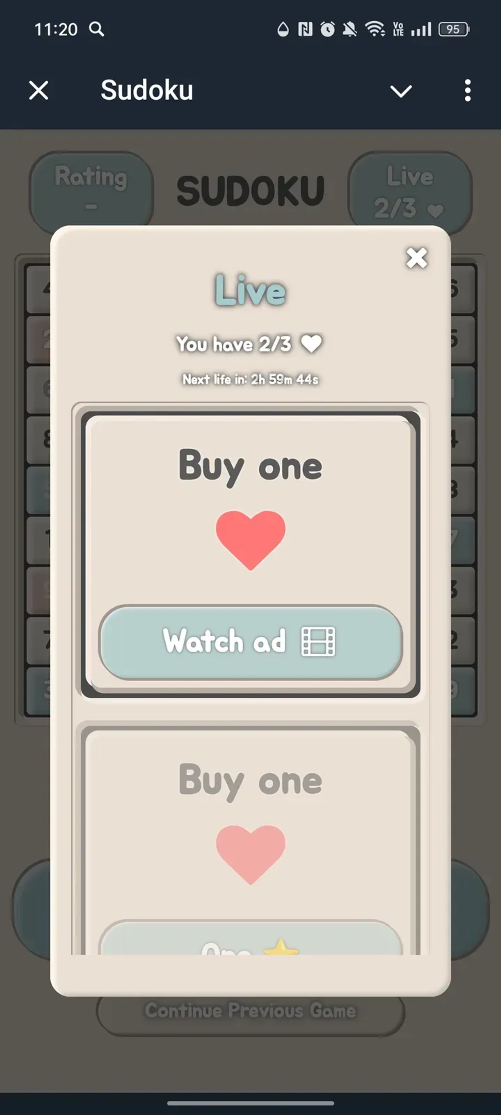 Sudoku в Телеграм — скриншот 3