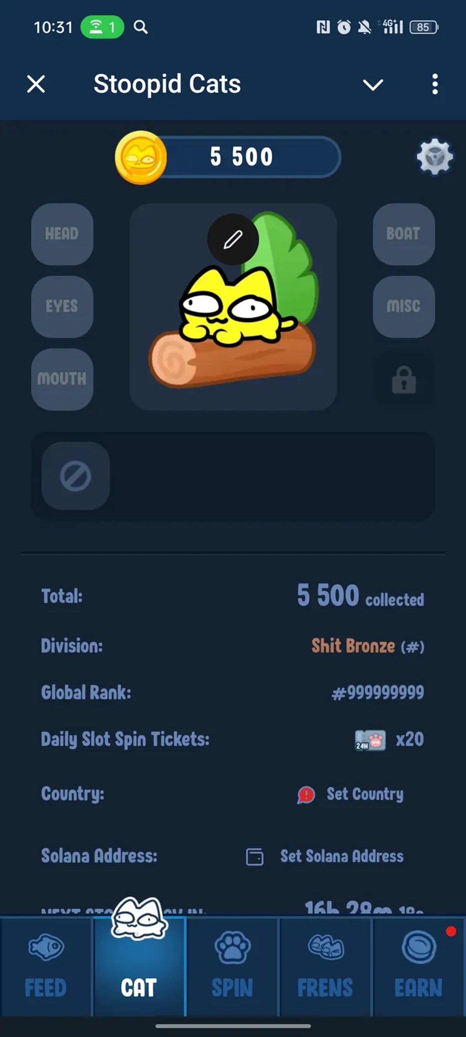 Stoopid Cats в Телеграм — скриншот 2