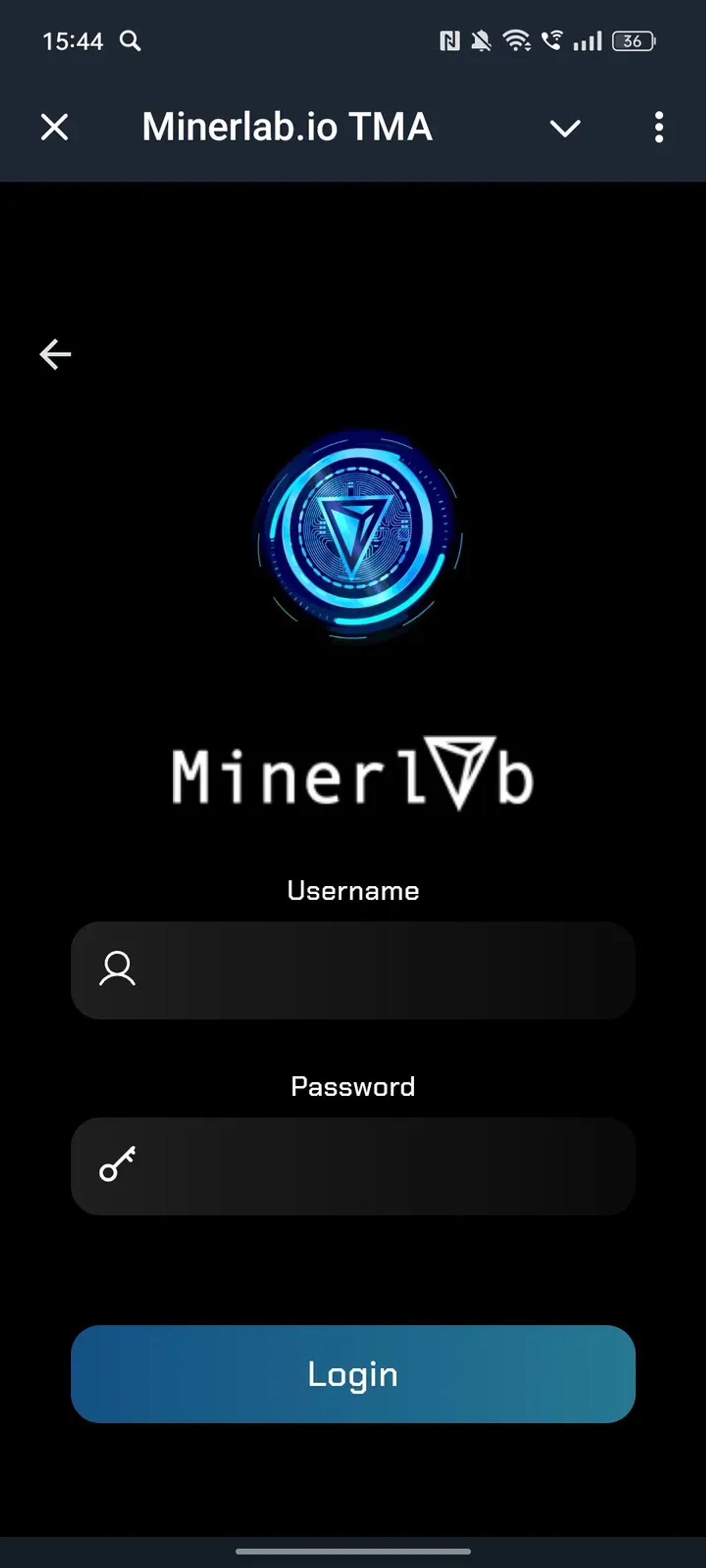 Minerlab.io TMA в Телеграм — скриншот 2