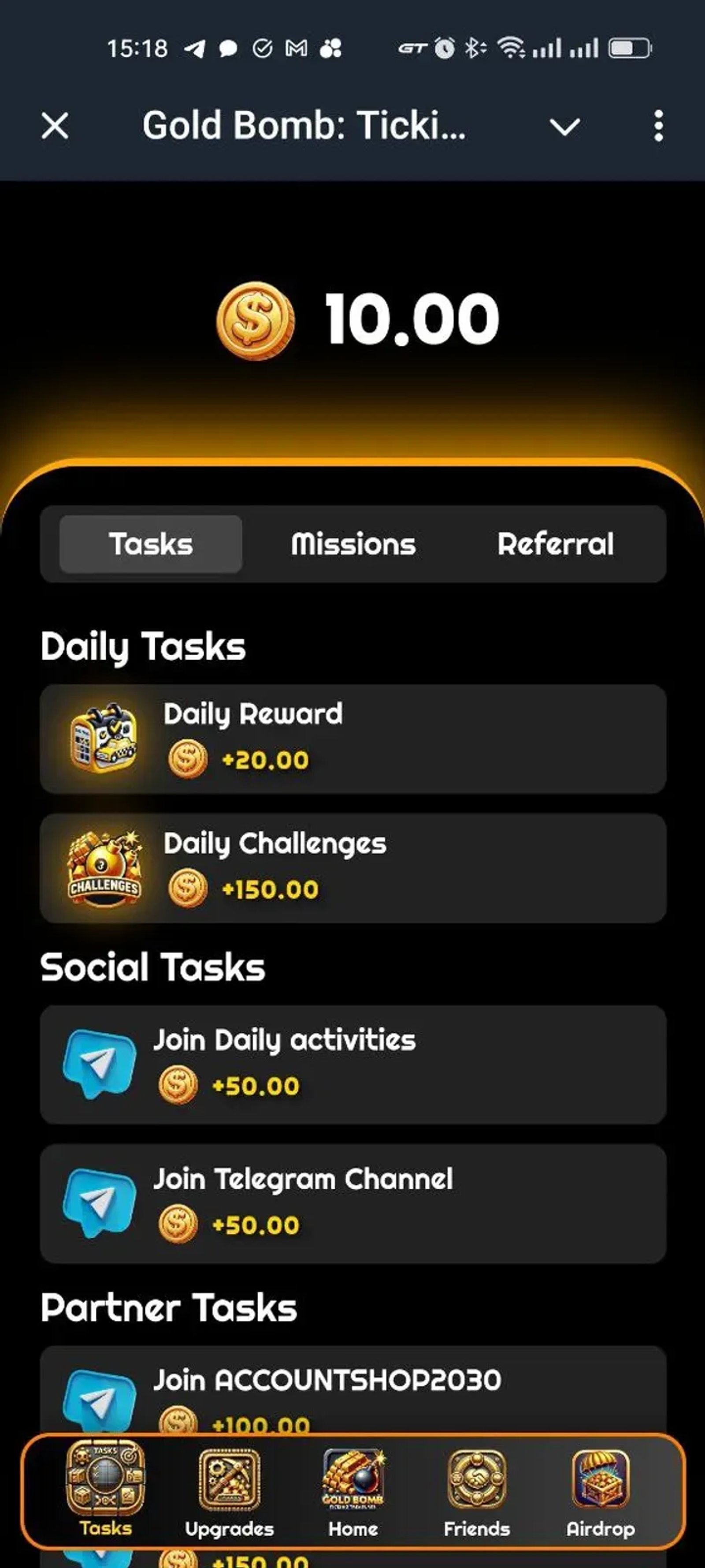 Gold Bomb: Ticking Treasures в Телеграм — скриншот 4
