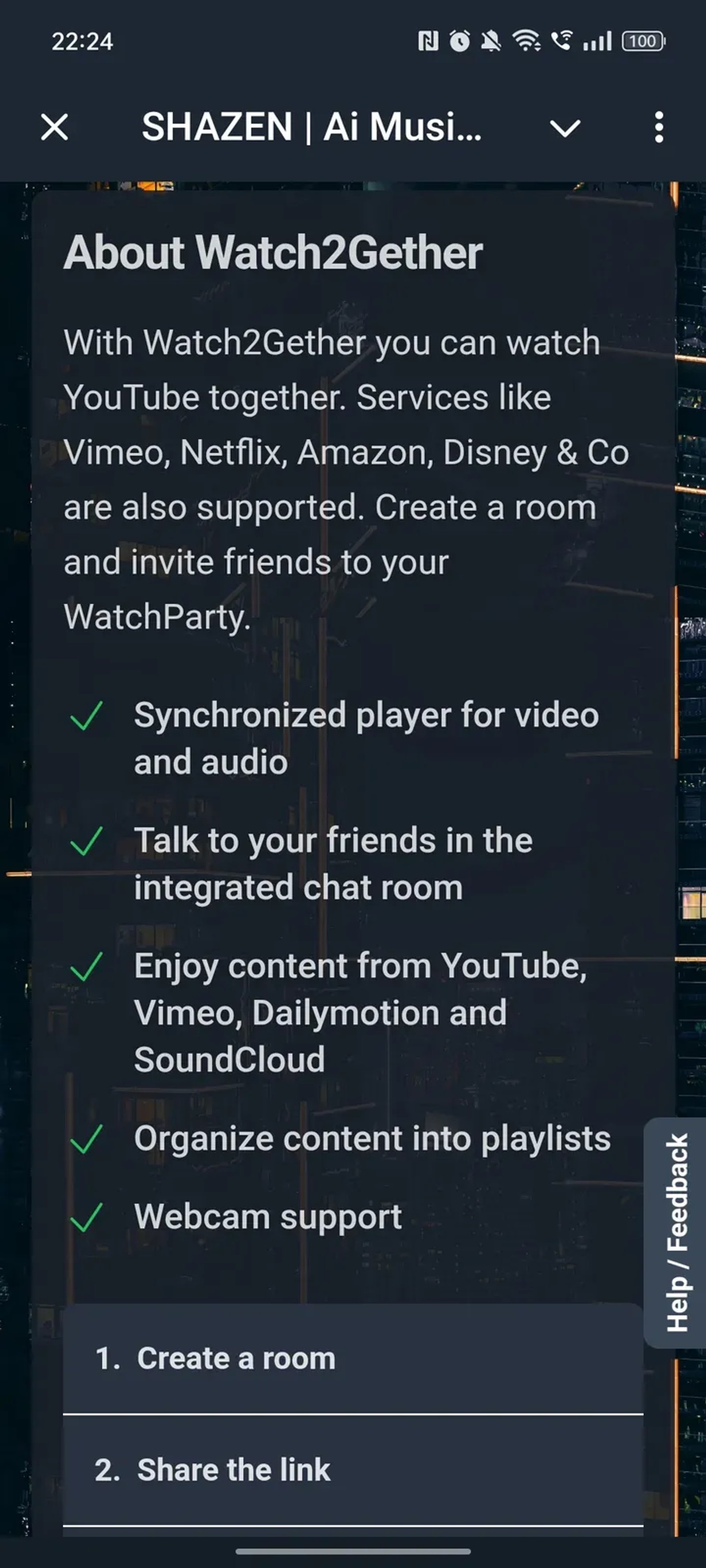 SHAZEN | Ai Music Finder в Телеграм — скриншот 2