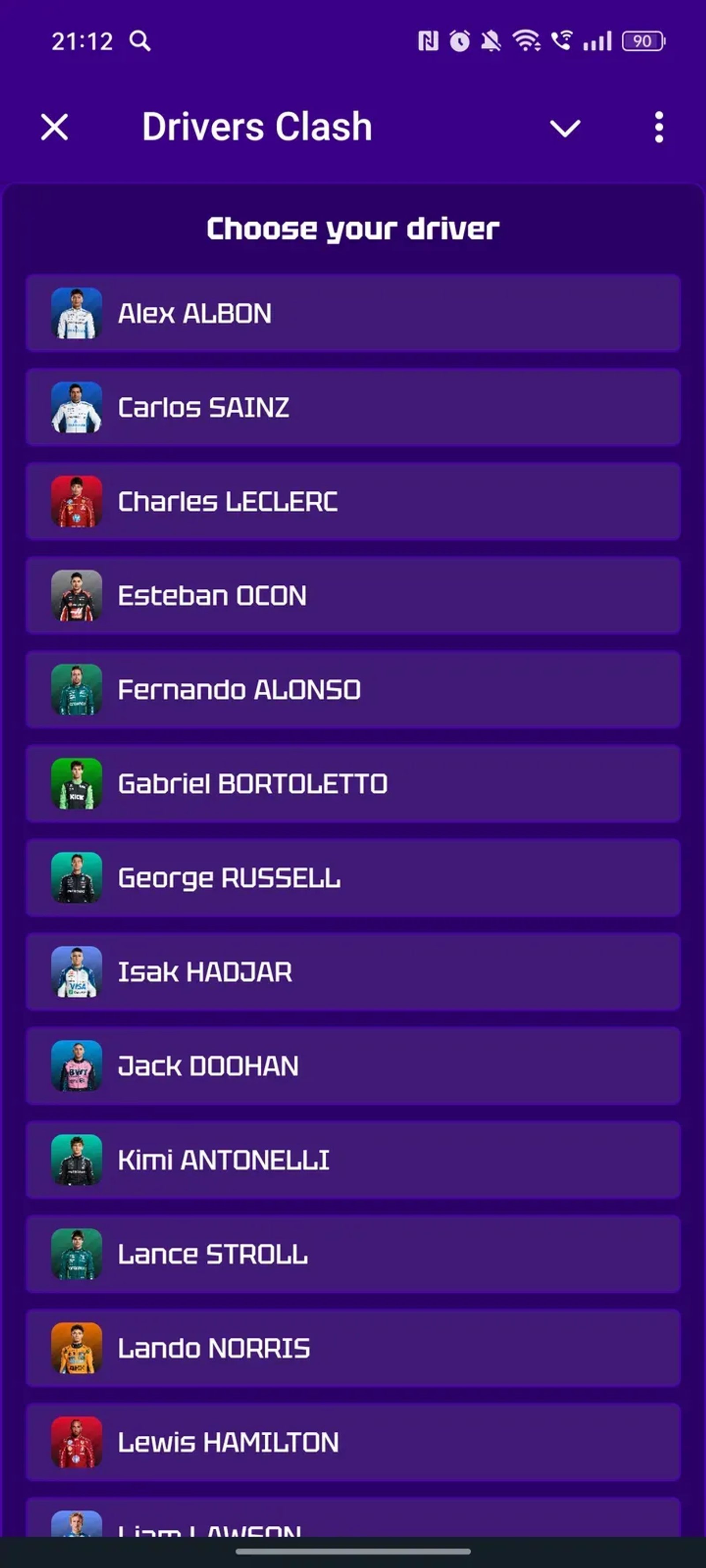 Drivers Clash в Телеграм — скриншот 1