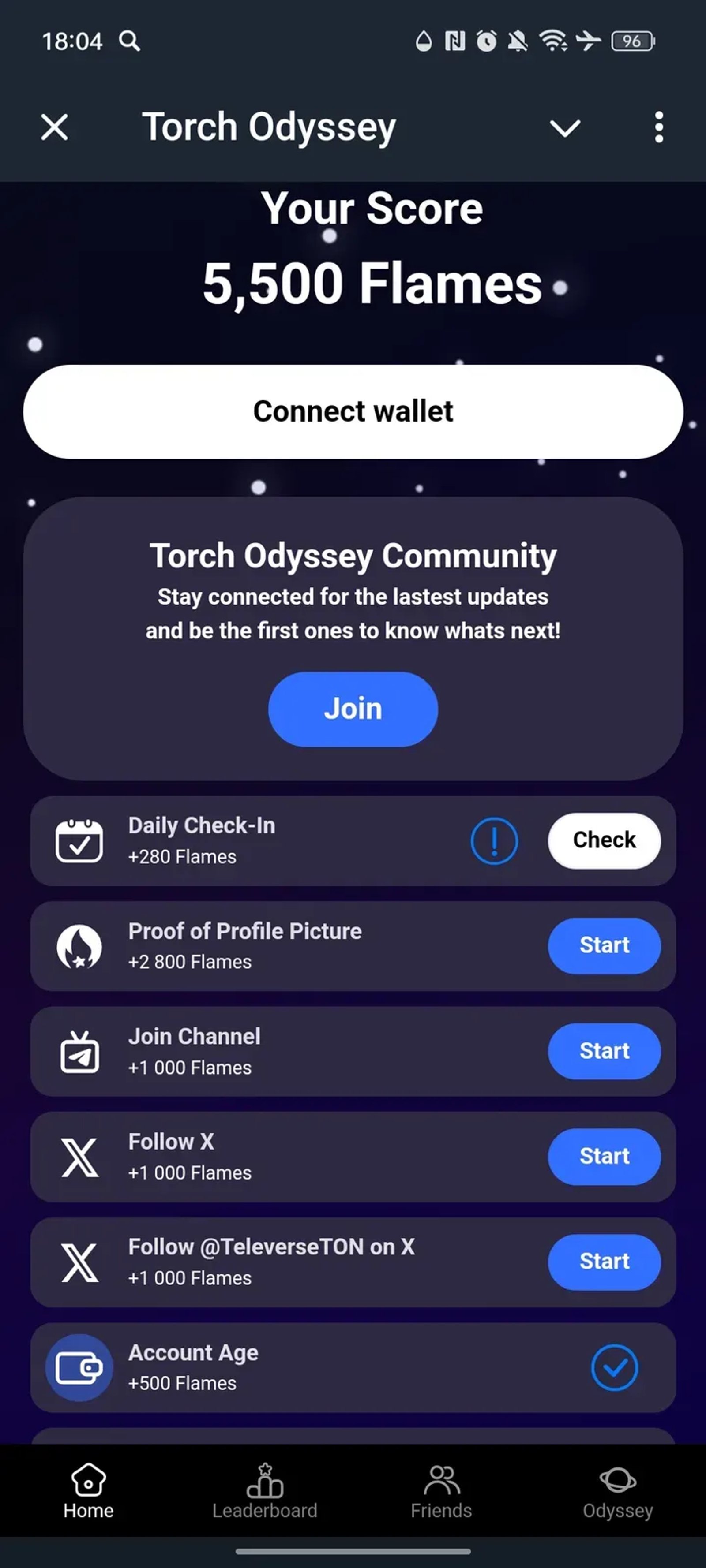 Televerse Odyssey в Телеграм — скриншот 1