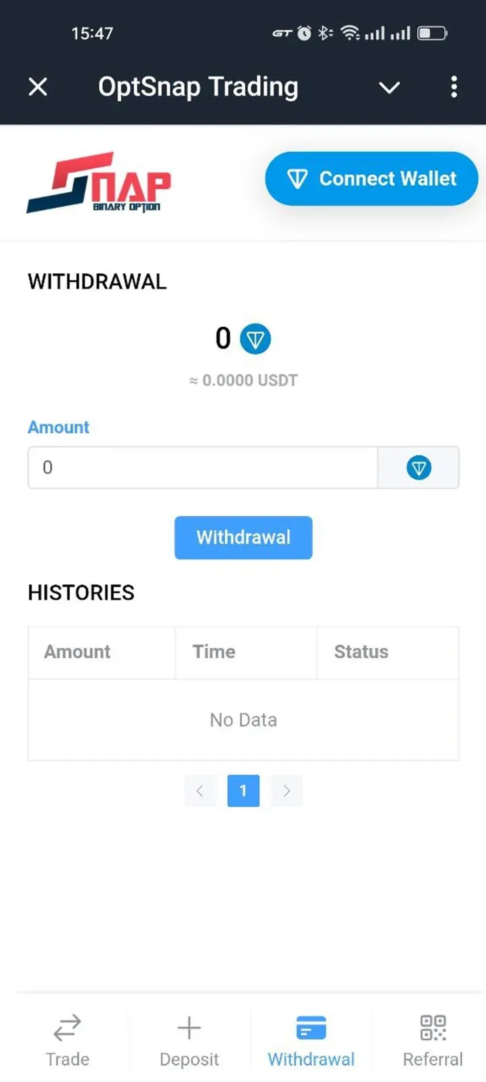 OptSnap Trading в Телеграм — скриншот 3