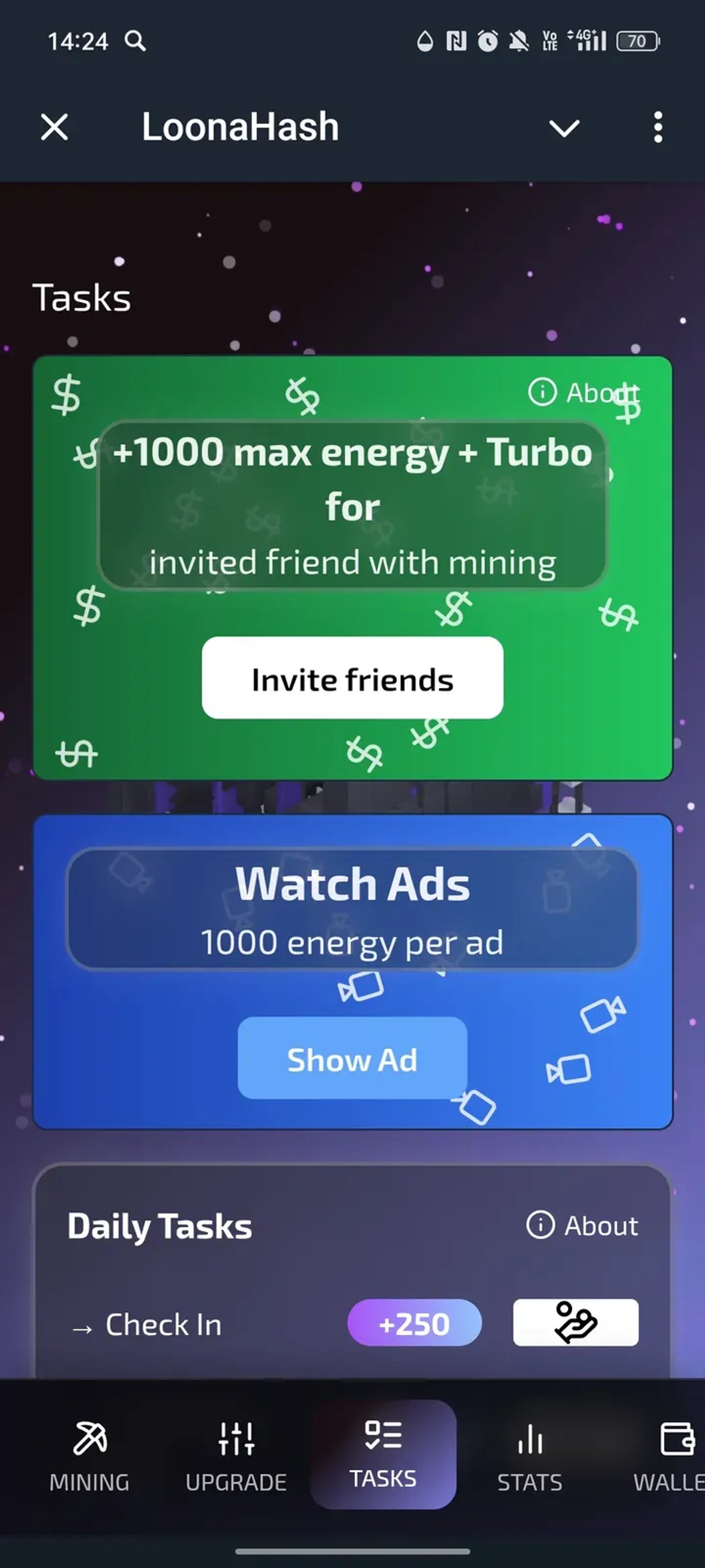 LoonaHash в Телеграм — скриншот 3