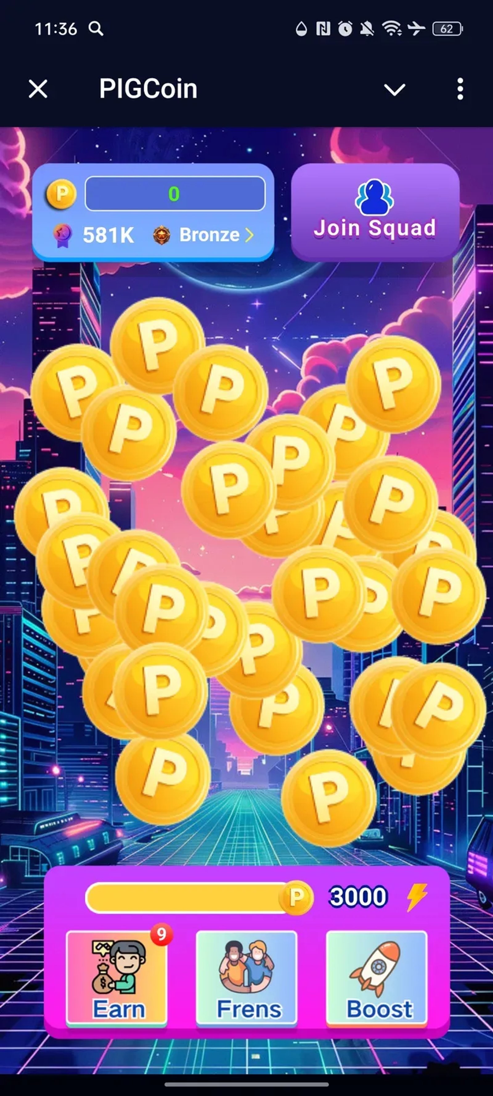 PIGCoin в Телеграм — скриншот 1