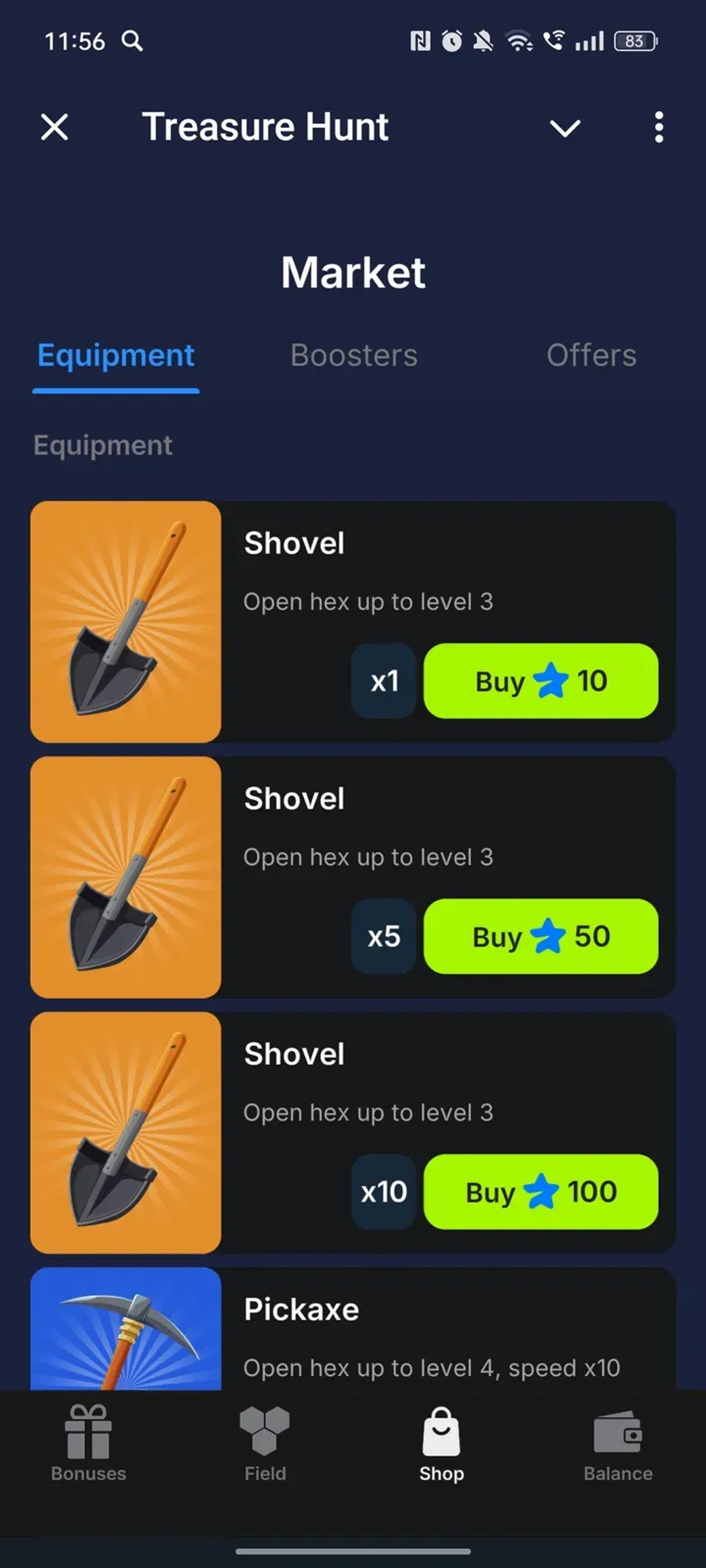 Treasure Hunt в Телеграм — скриншот 4