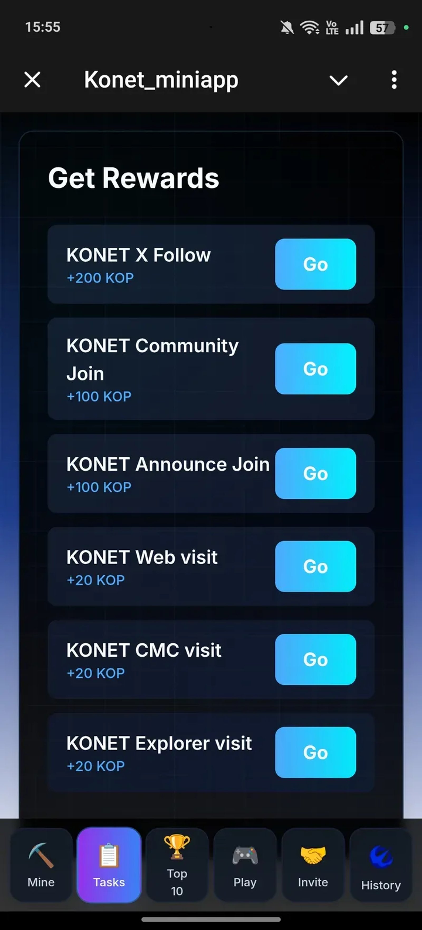 Konet_miniapp Telegram Screenshot 2