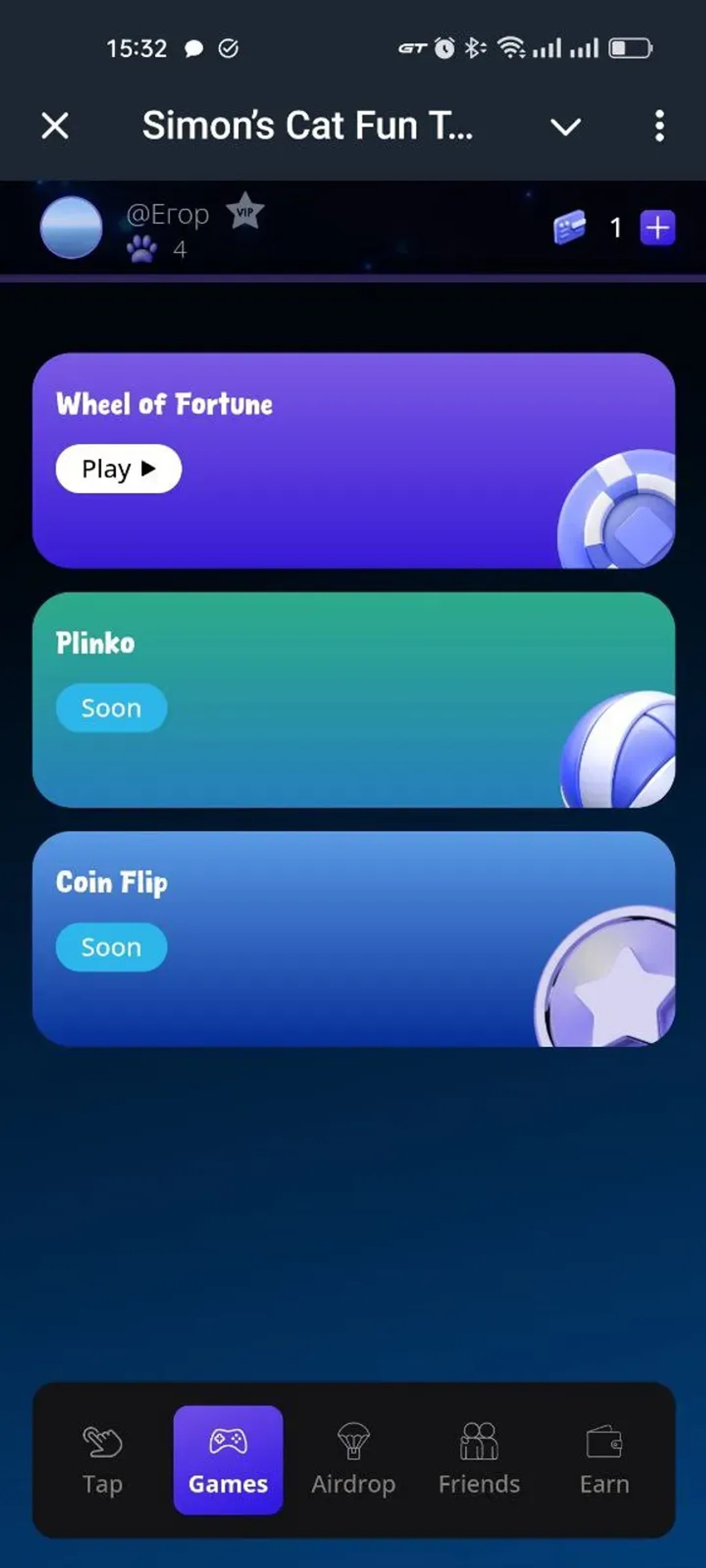 Simon’s Cat App в Телеграм — скриншот 1
