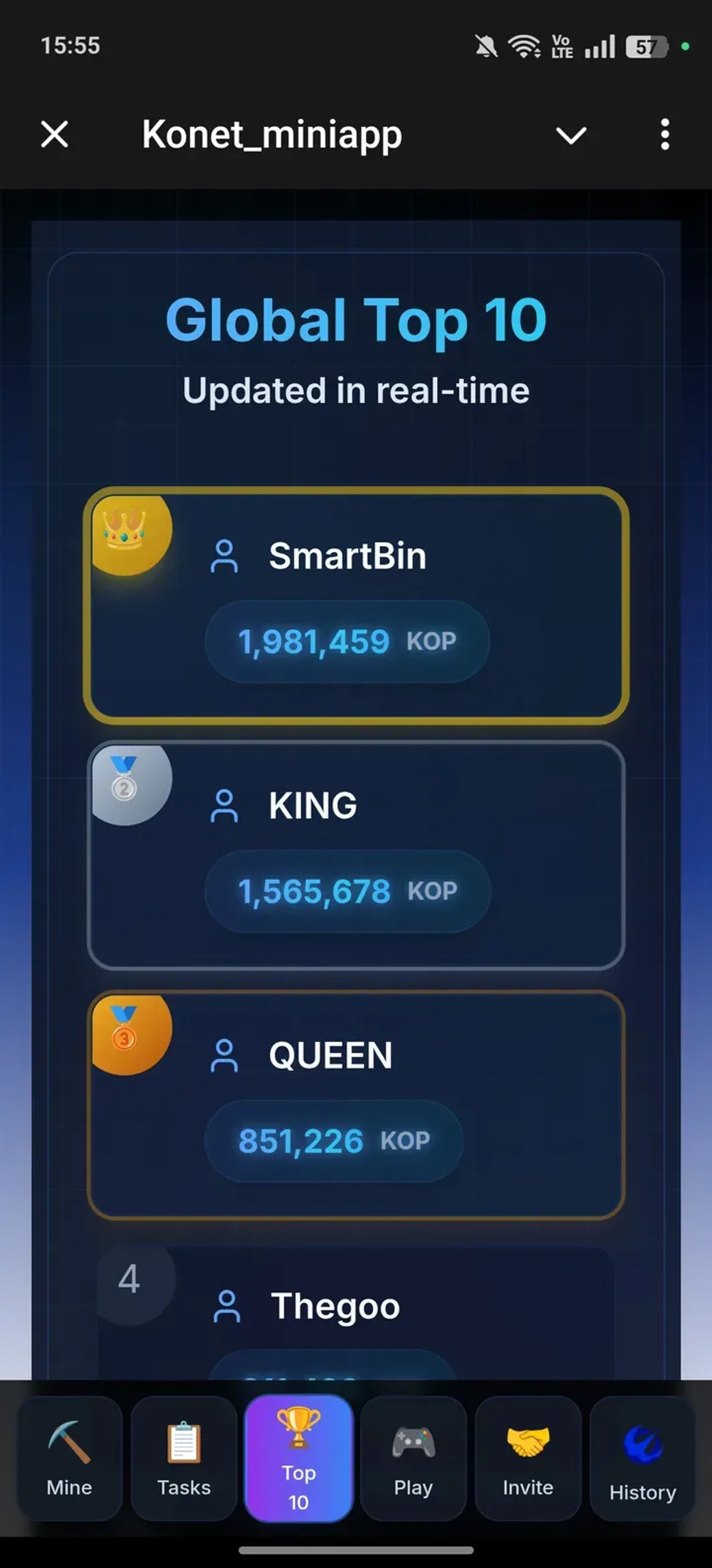 Konet_miniapp Telegram Screenshot 3